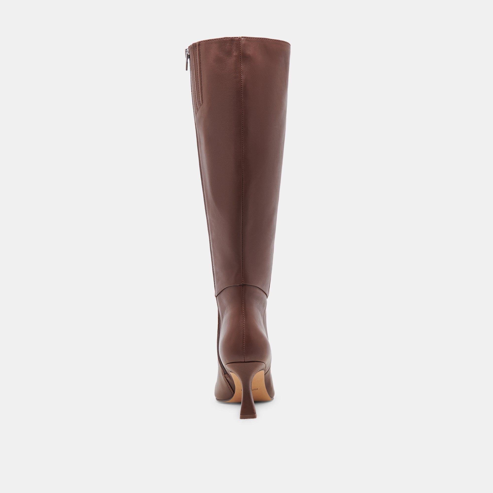 GYRA EXTRA WIDE CALF BOOTS CHOCOLATE LEATHER - re:vita