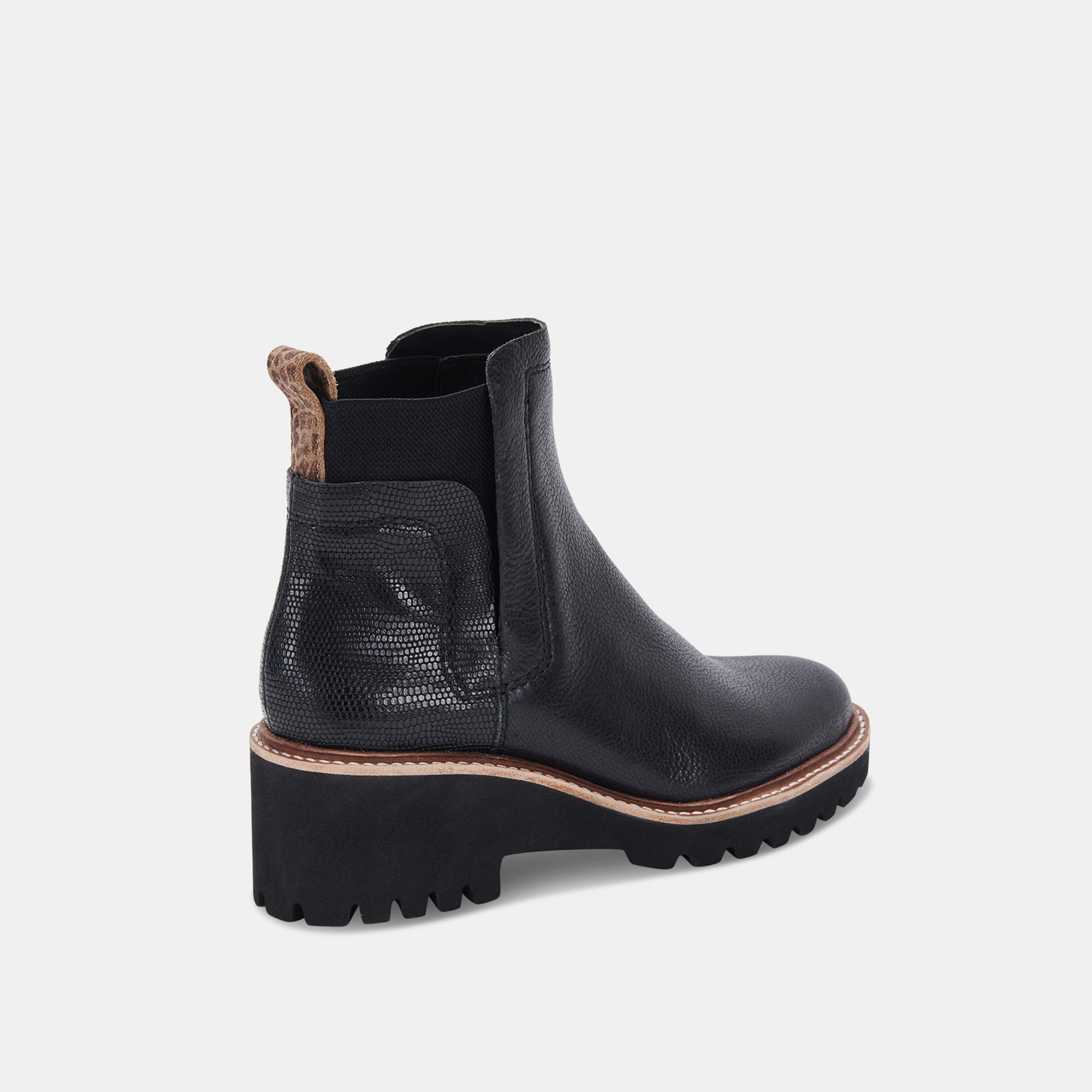 HUEY H2O BOOTS BLACK LEATHER - re:vita