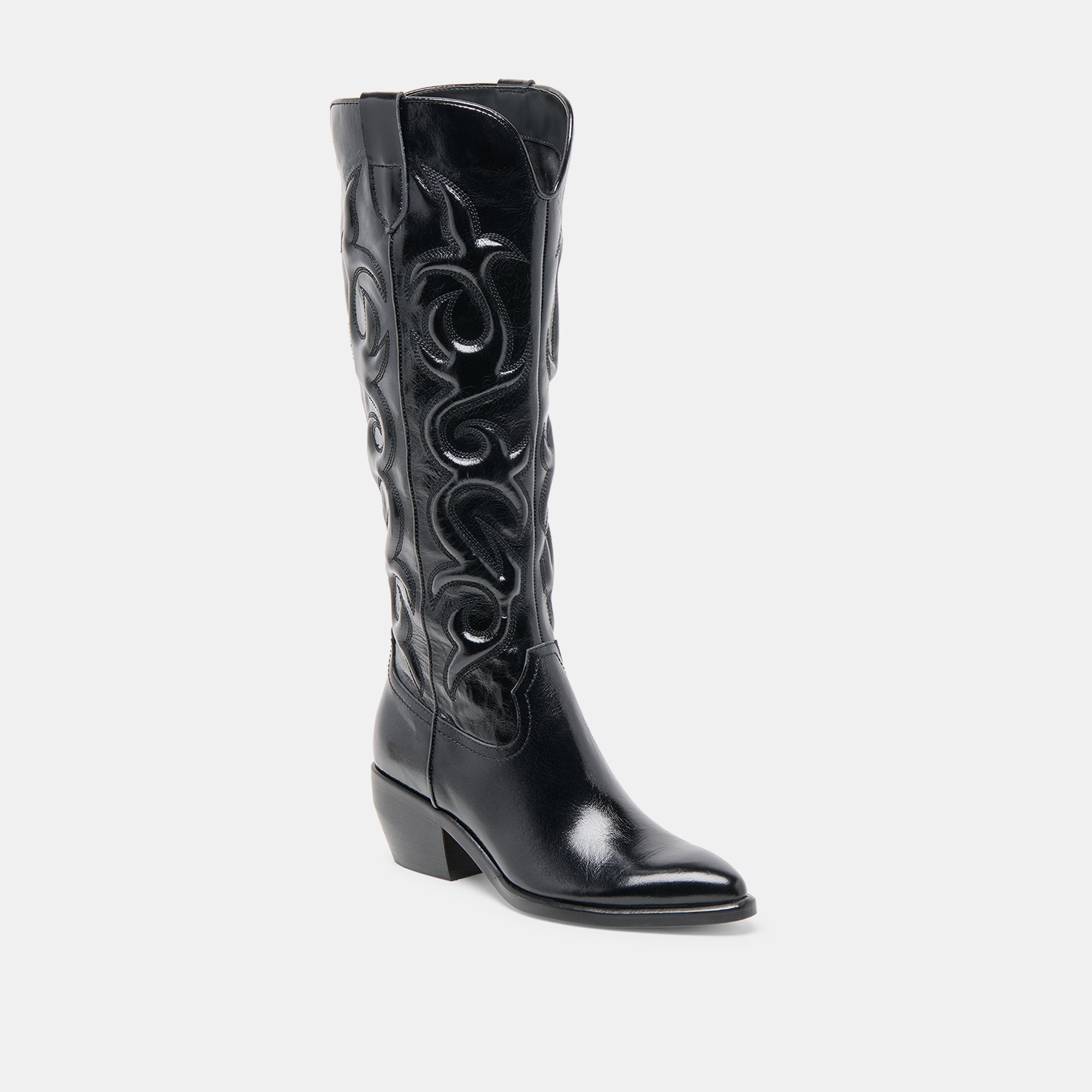 MIRLA BOOTS BLACK LEATHER