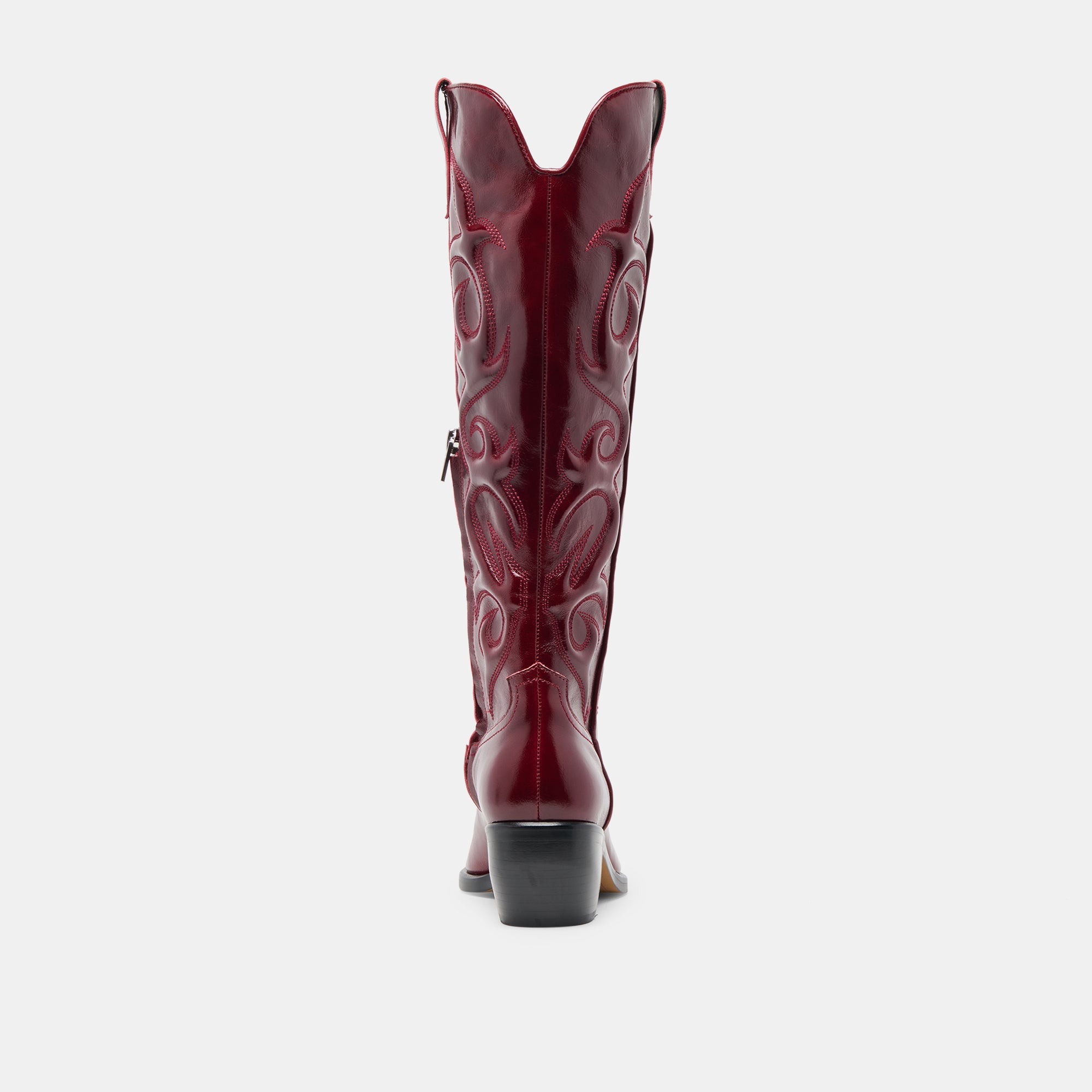 MIRLA WIDE CALF BOOTS OXBLOOD LEATHER