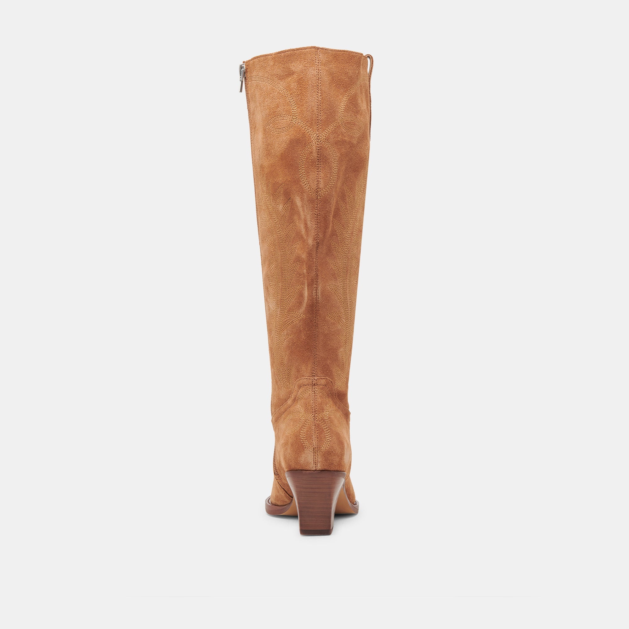 RYATT EXTRA WIDE CALF BOOTS PECAN SUEDE
