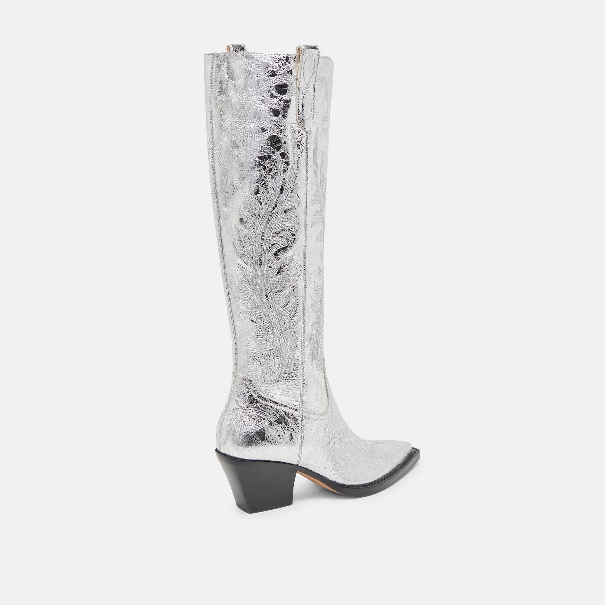 RYATT BOOTS SILVER DISTRESSED LEATHER