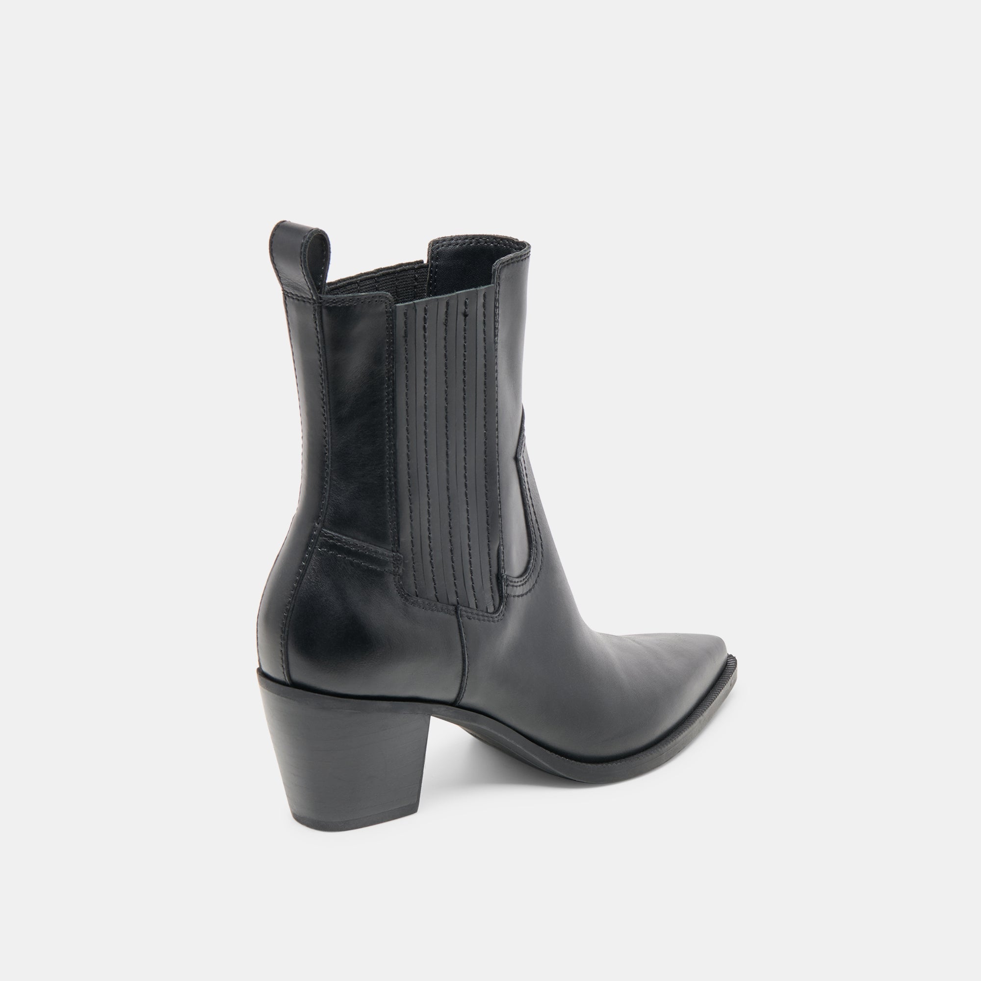 SLIM BOOTIES BLACK LEATHER