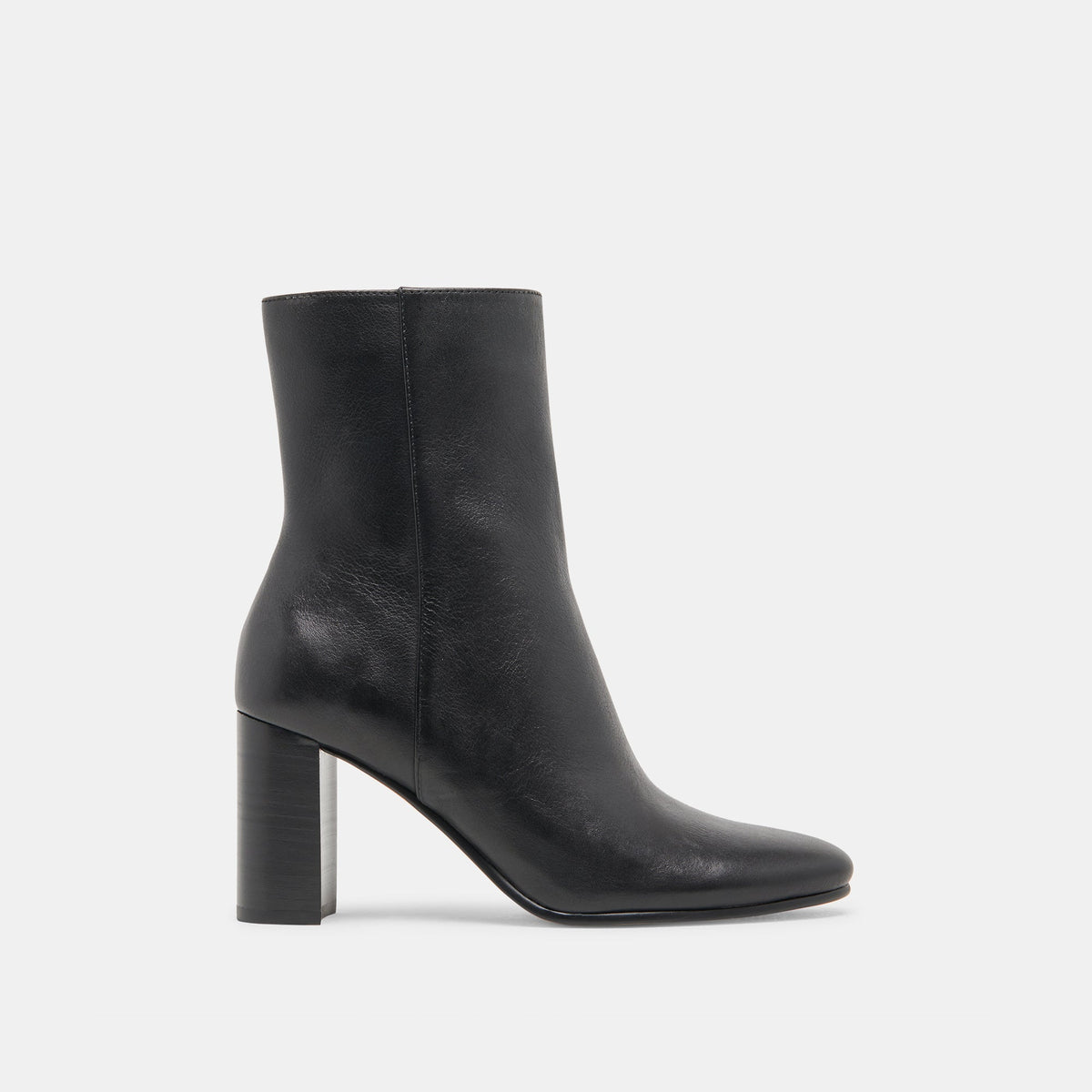 SUZY WIDE BOOTIES BLACK LEATHER