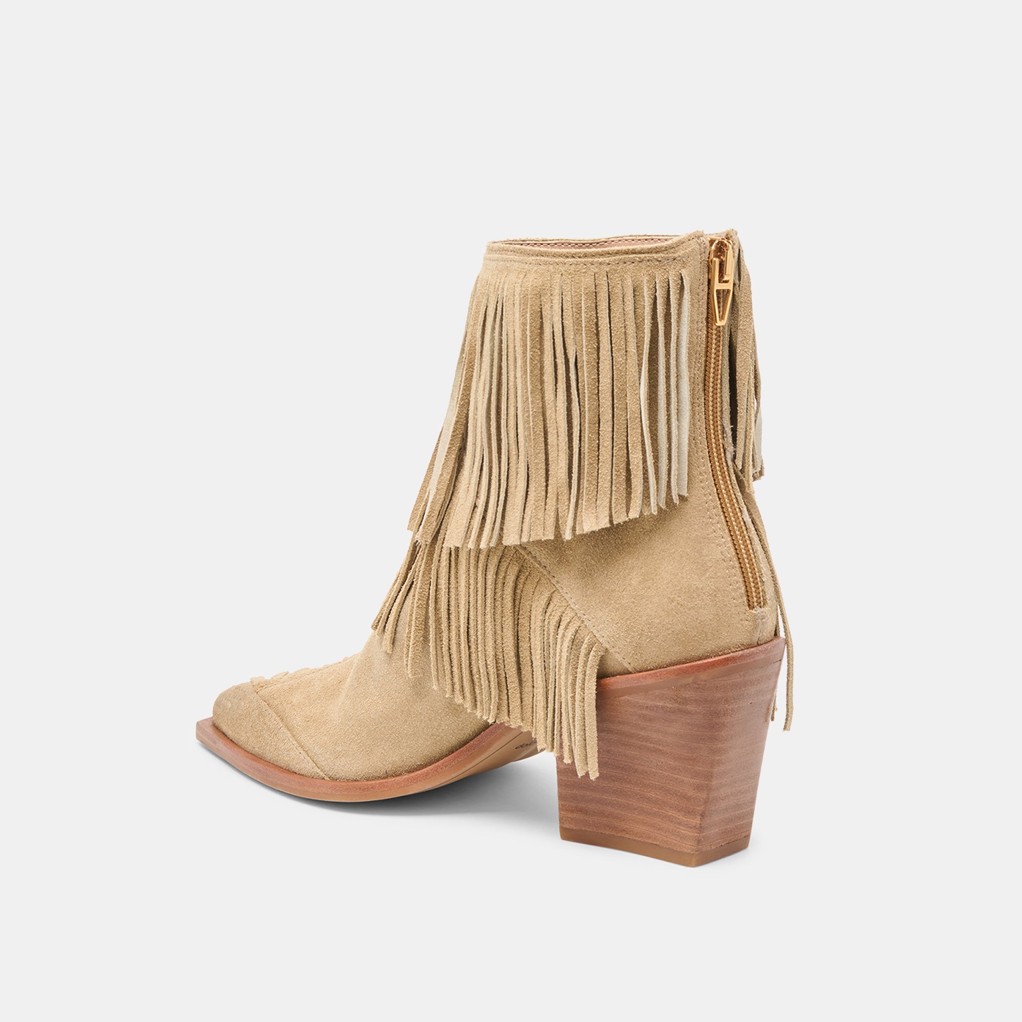 TOREY BOOTIES DK TAUPE SUEDE