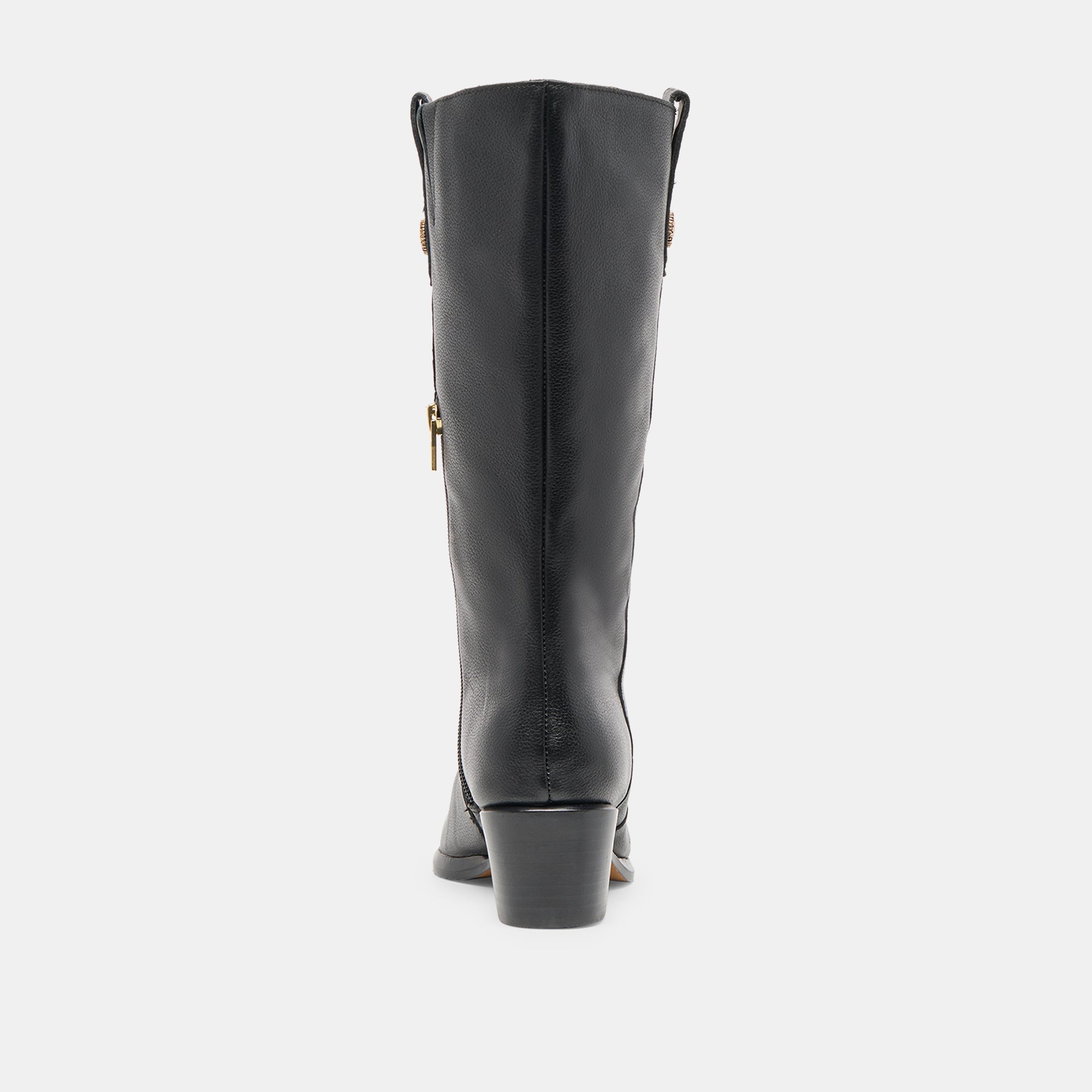 VERN WIDE CALF BOOTS BLACK LEATHER