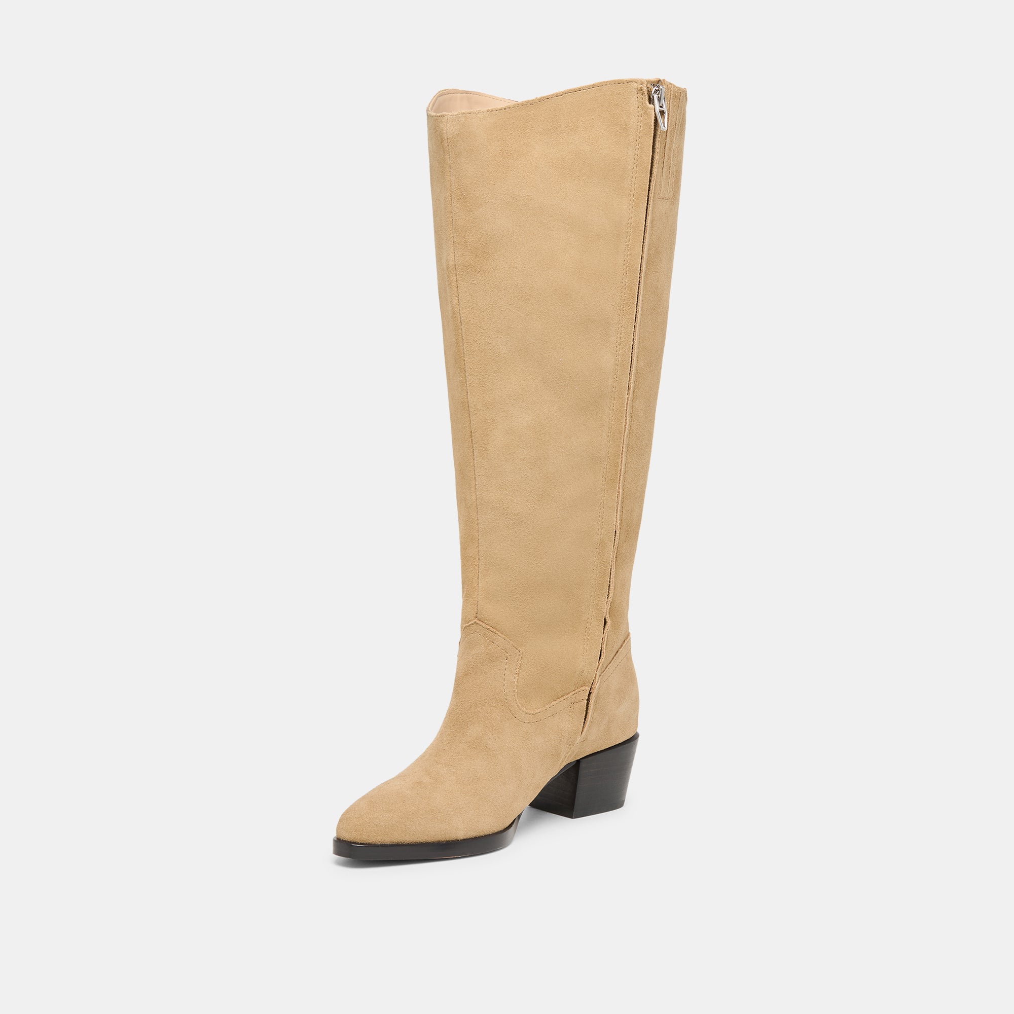 VIRONA H2O EXTRA WIDE CALF BOOTS DK TAUPE SUEDE