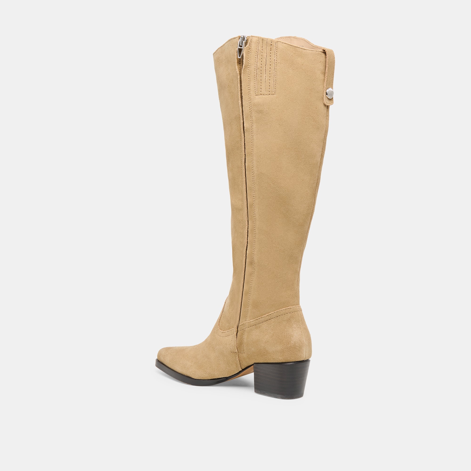 VIRONA H2O WIDE CALF BOOTS DK TAUPE SUEDE