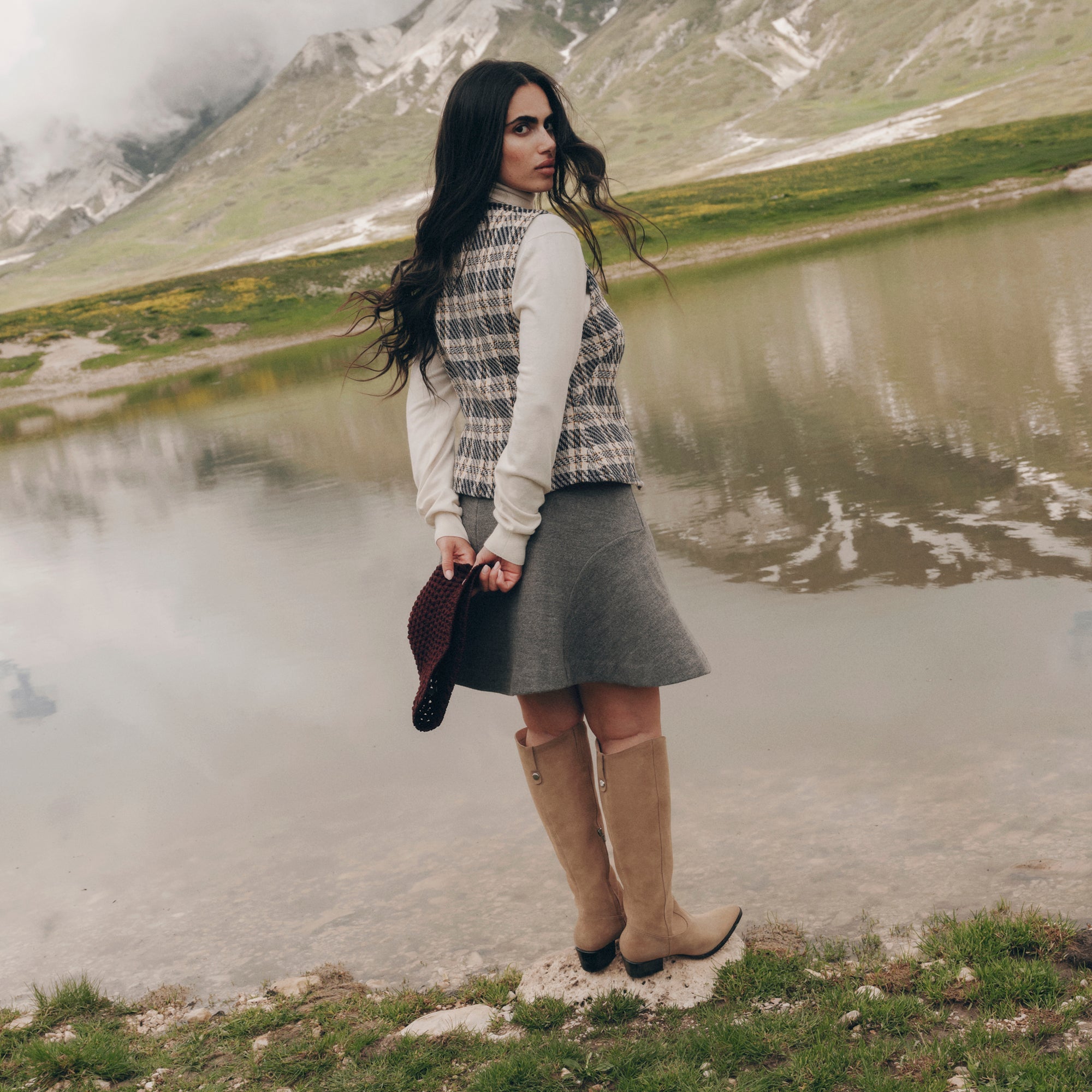 VIRONA H2O BOOTS DK TAUPE SUEDE