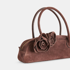 BORACAY SHOULDER BAG CHOCOLATE SUEDE