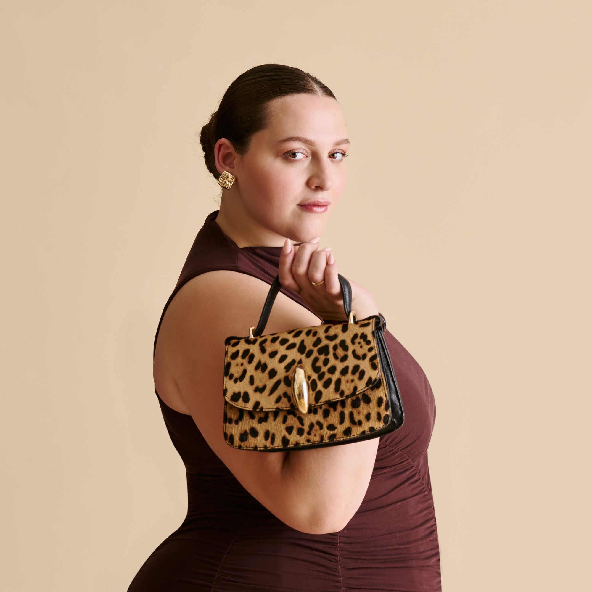 LUCIA CROSSBODY LEOPARD CALF HAIR