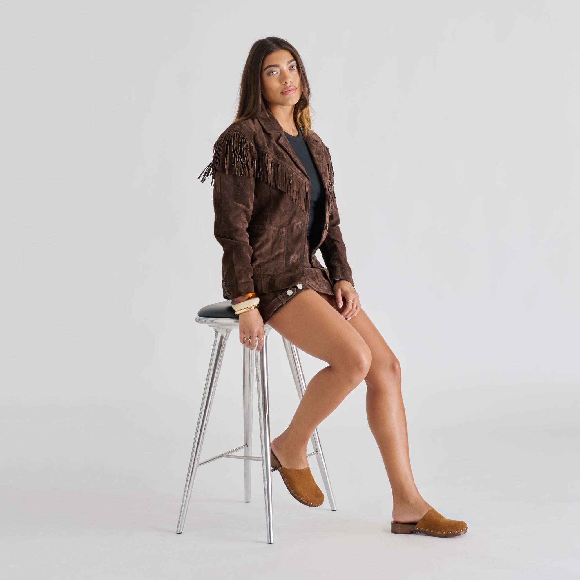 ALANIS FLATS CHESTNUT SUEDE