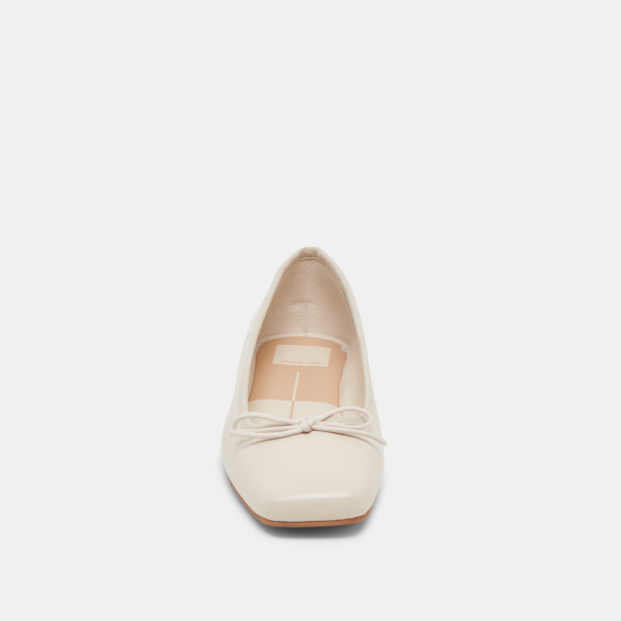 ANISA BALLET FLATS CREME CRINKLE PATENT - re:vita