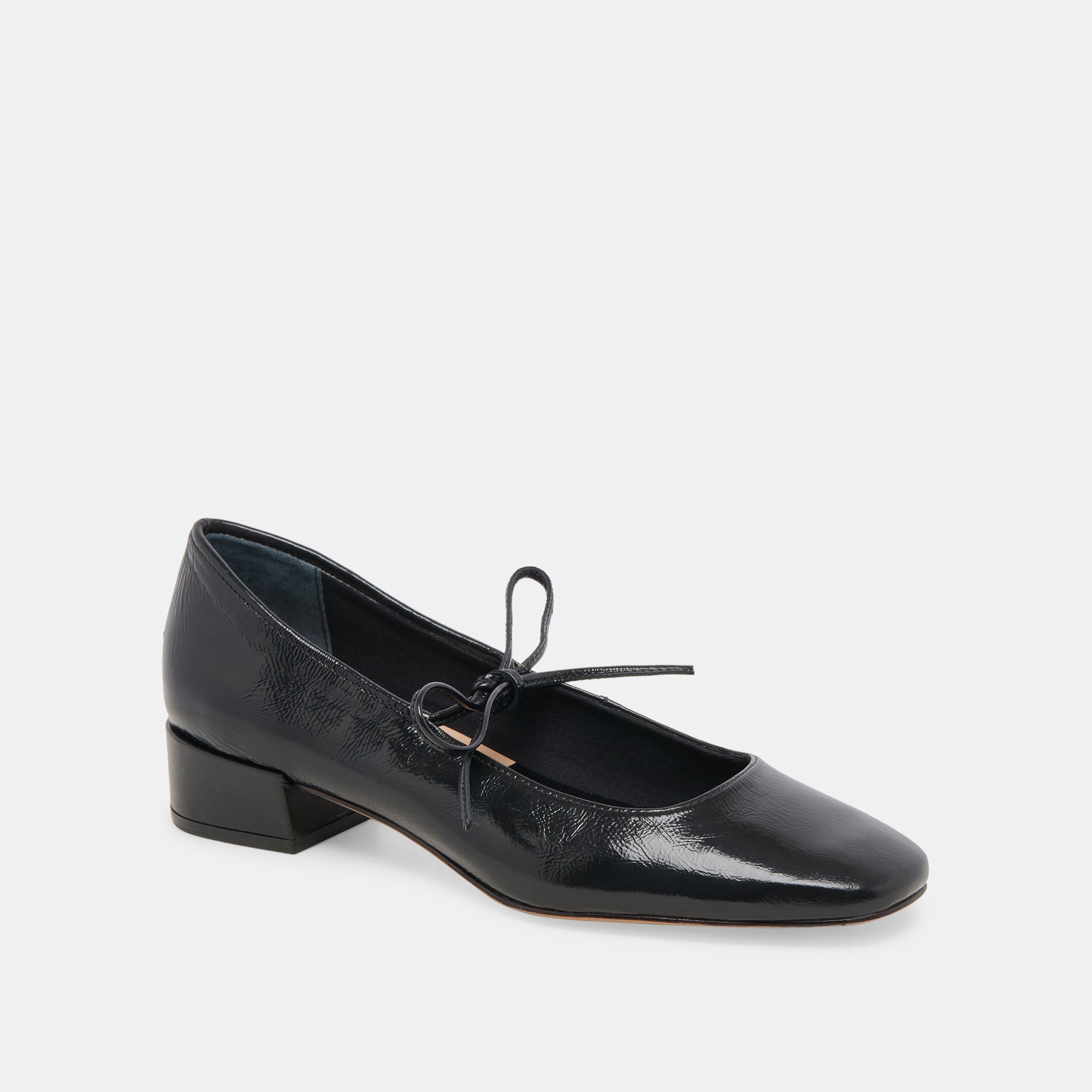 ARDIEN HEELS MIDNIGHT CRINKLE PATENT - re:vita