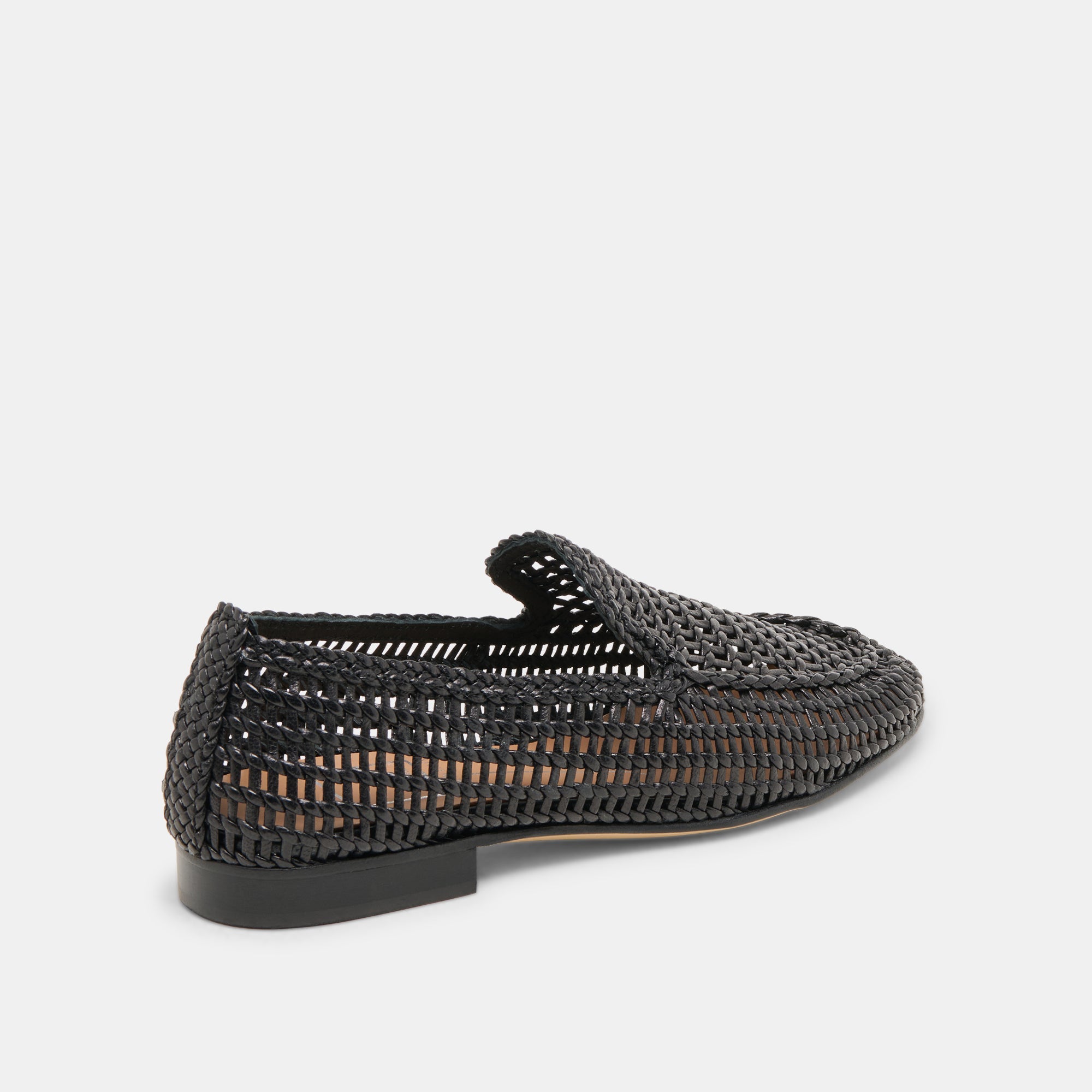 ARMOND FLATS BLACK WOVEN LEATHER