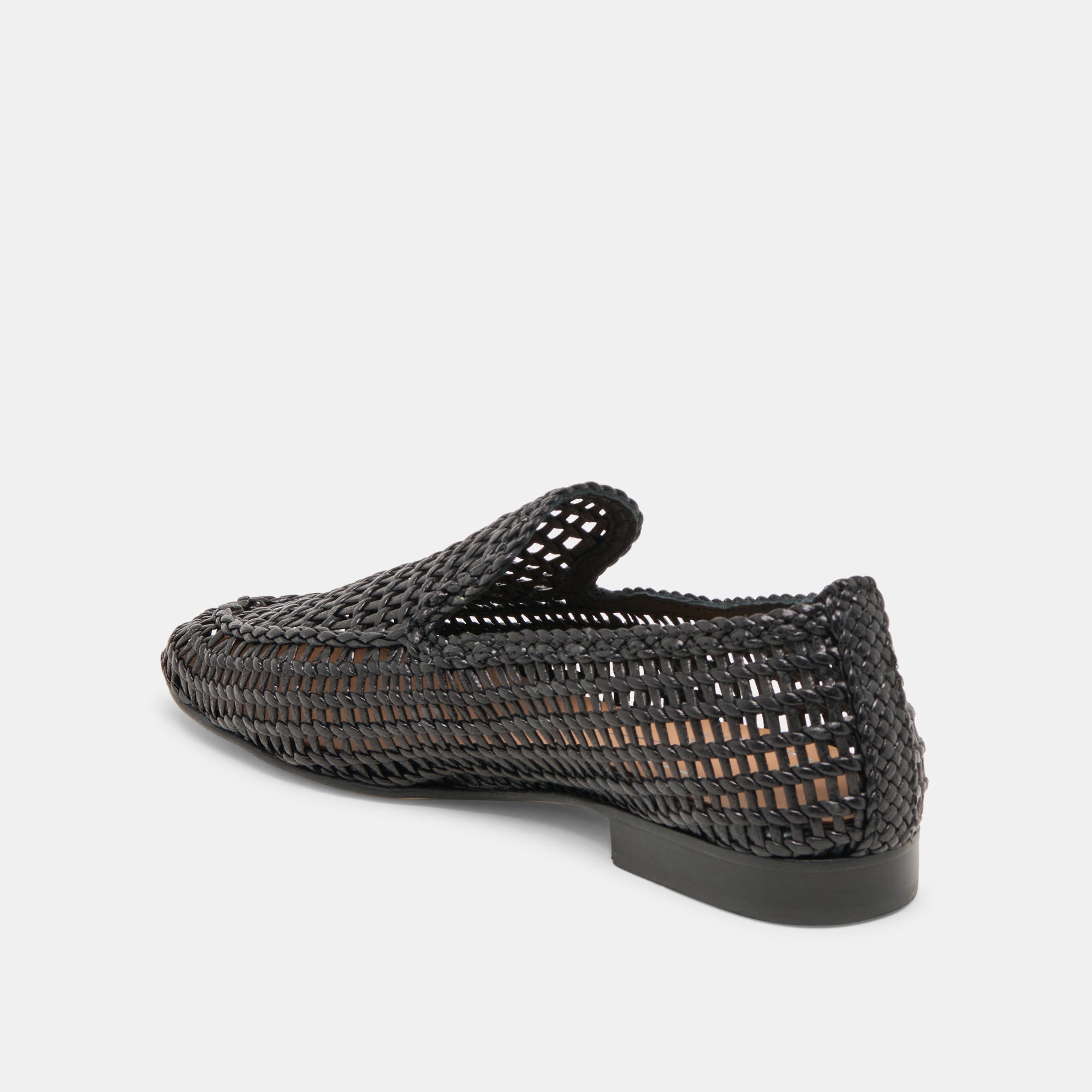 ARMOND FLATS BLACK WOVEN LEATHER