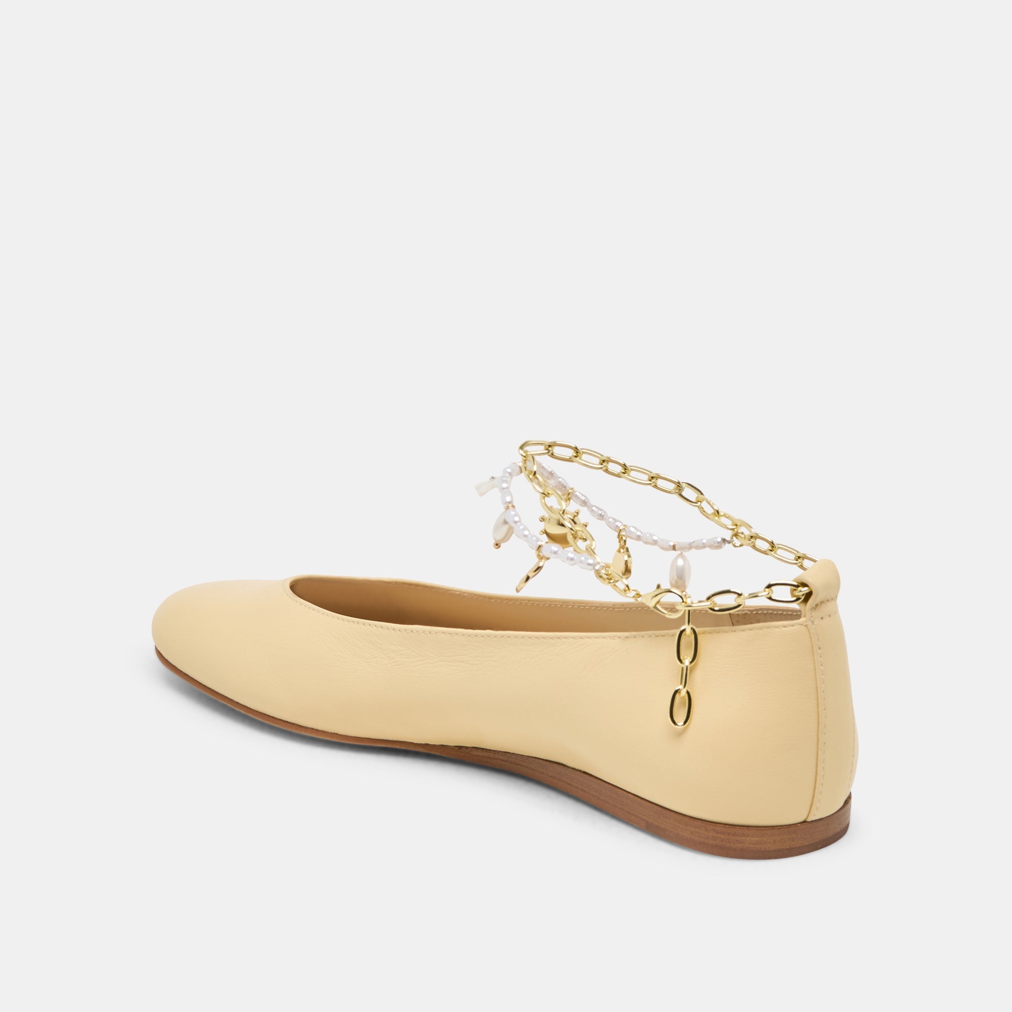 BAIDEN BALLET FLATS WARM NATURAL LEATHER