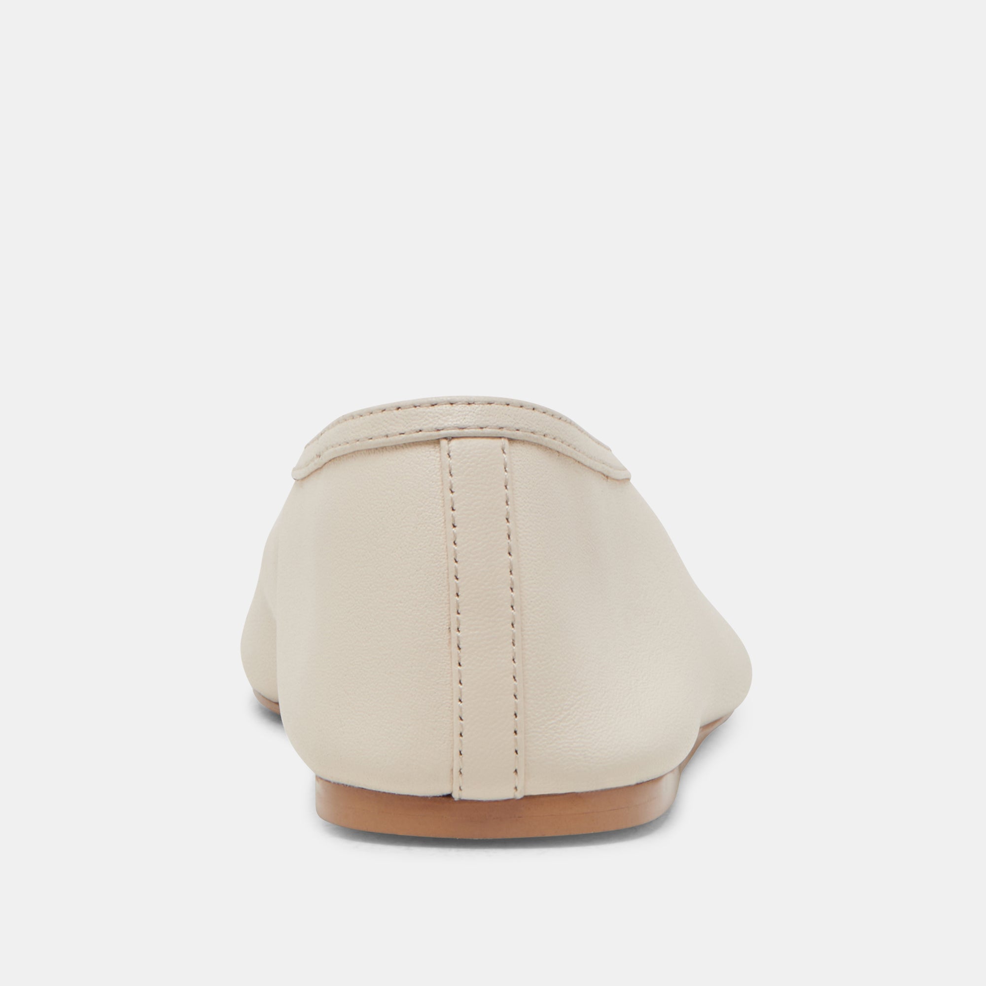 BRAIDY BALLET FLATS IVORY LEATHER