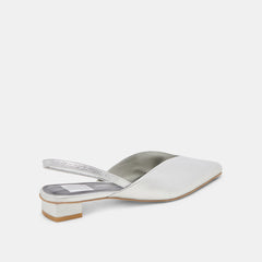 BYANCA FLATS SILVER DISTRESSED LEATHER - re:vita