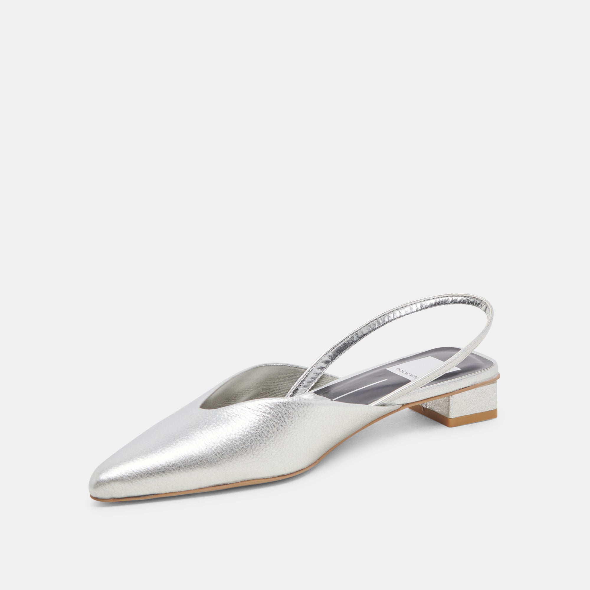 BYANCA FLATS SILVER DISTRESSED LEATHER - re:vita