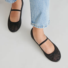 CADEL BALLET FLATS ONYX MESH - re:vita