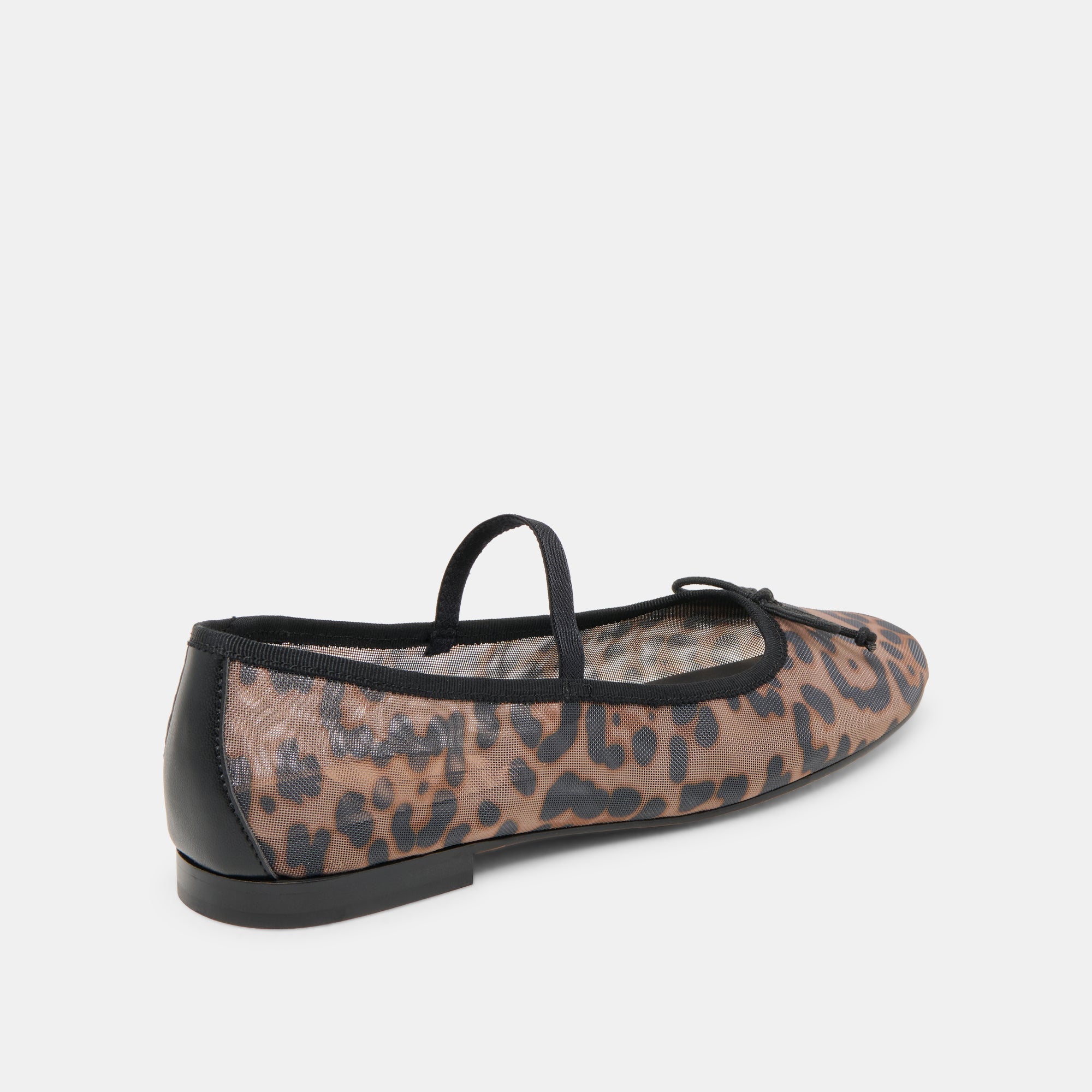 CADEL BALLET FLATS DK LEOPARD MESH