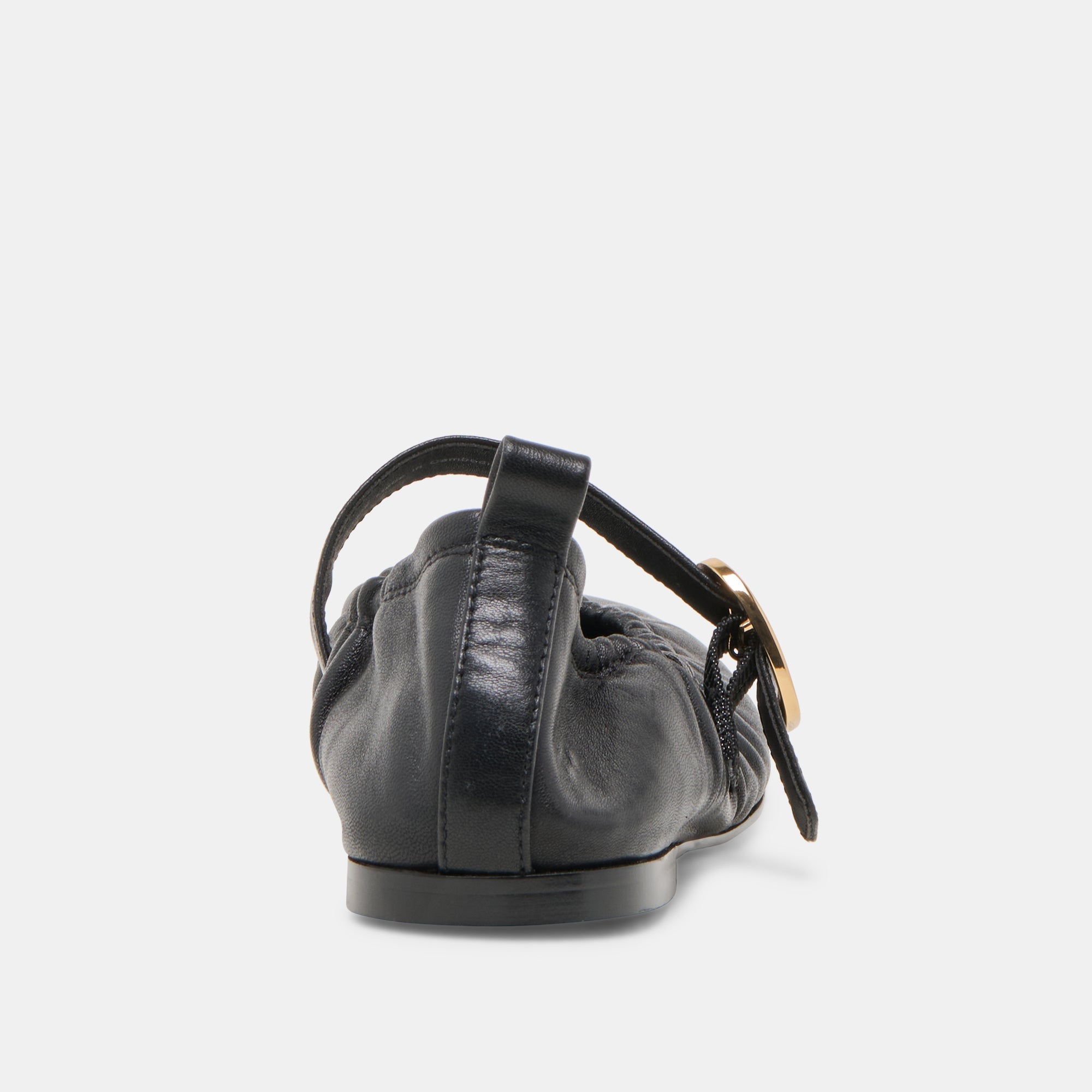 CAELY BALLET FLATS BLACK LEATHER