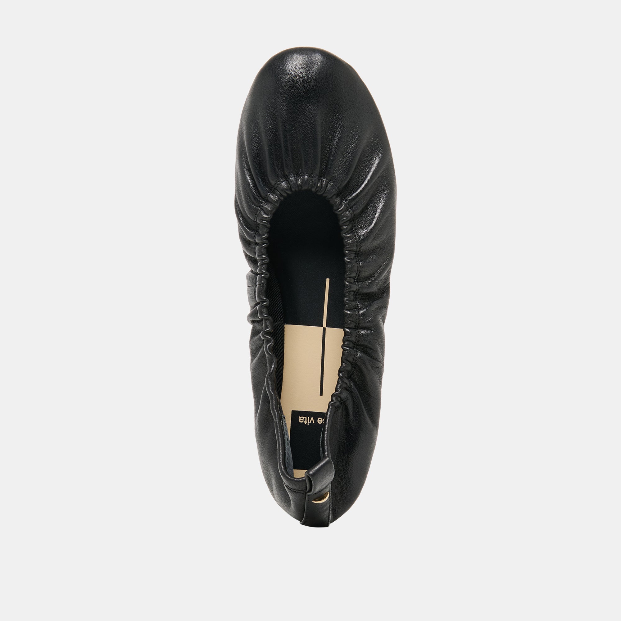 CONRAD BALLET FLATS BLACK LEATHER