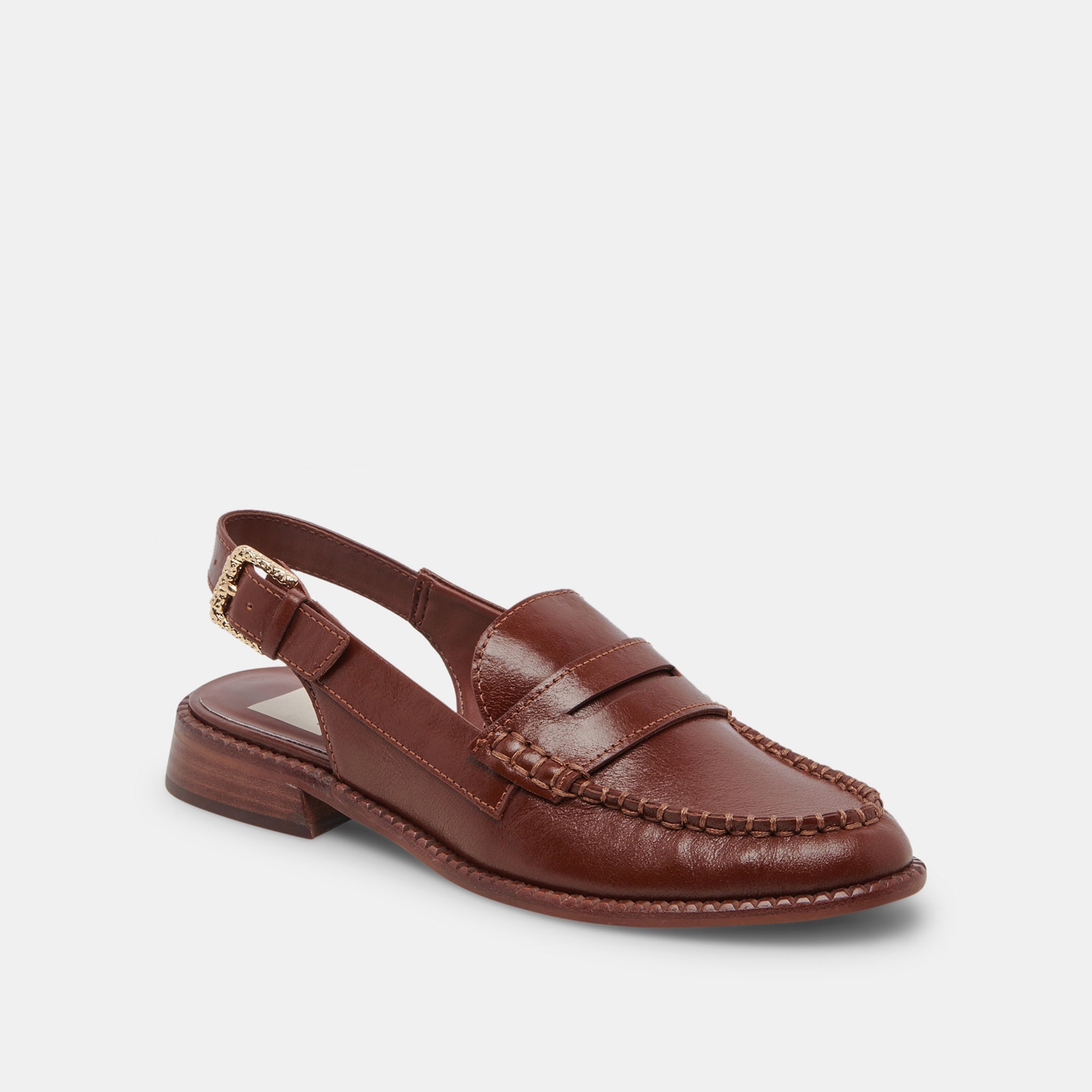HARDI LOAFERS BROWN CRINKLE PATENT - re:vita