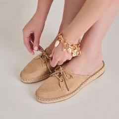HATIE FLATS BAMBOO SUEDE