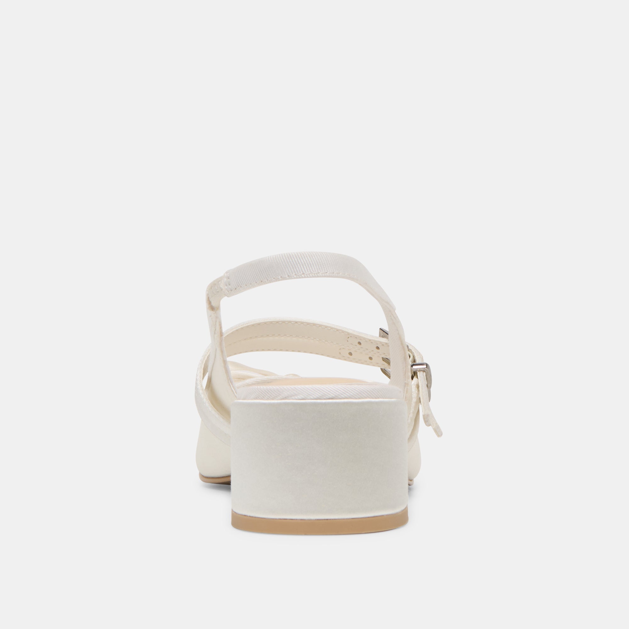 LORIS HEELS TRUE WHITE SATIN