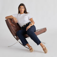 MIKEL BALLET FLATS CAMEL PERFORATED SUEDE