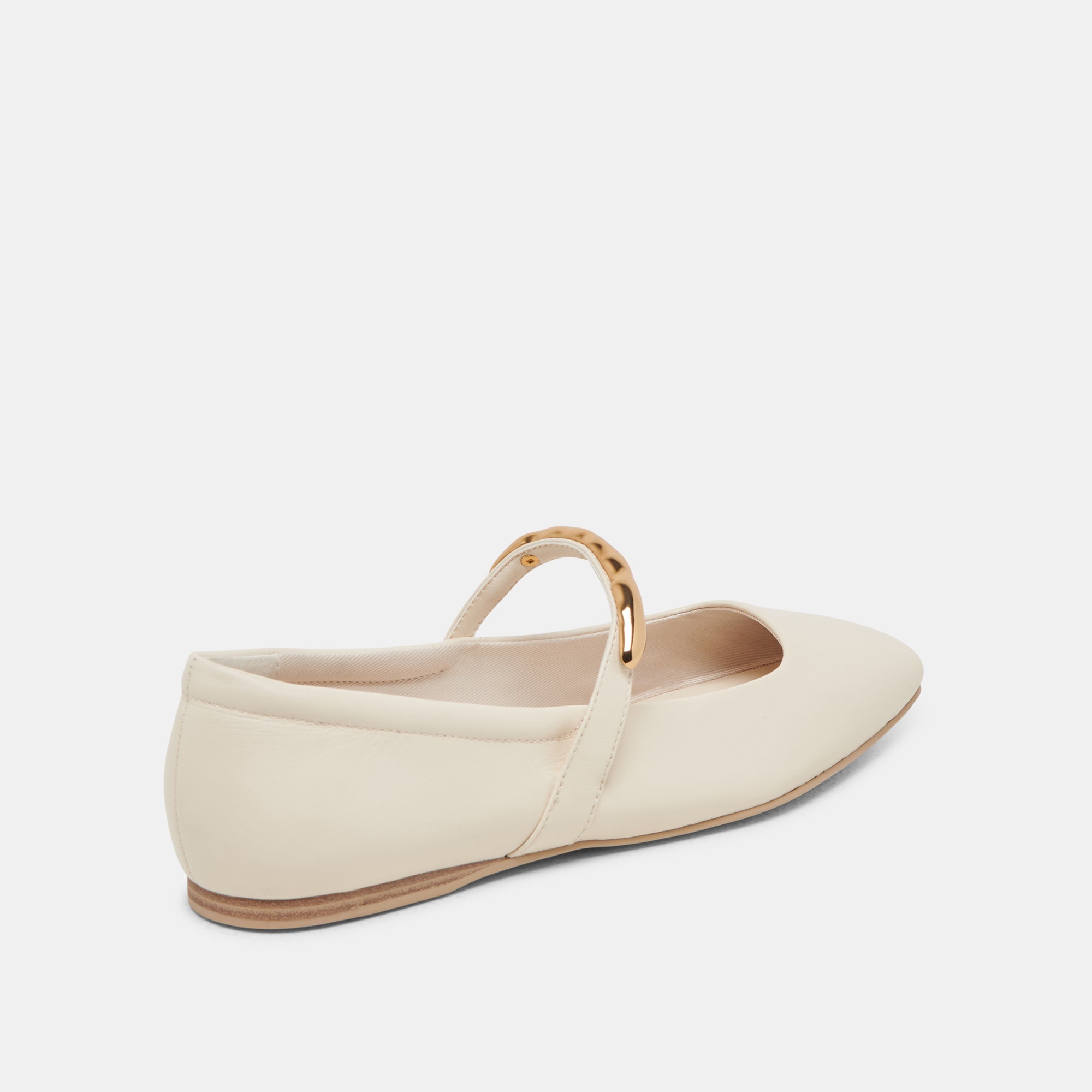 RADYA BALLET FLATS CREME LEATHER