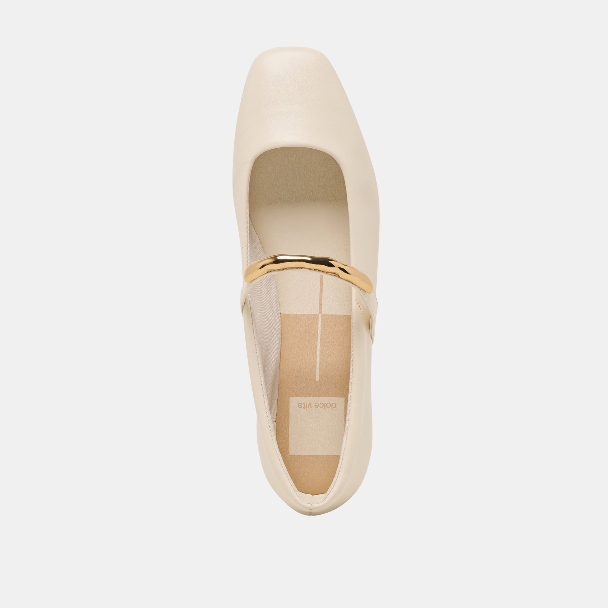 RADYA BALLET FLATS CREME LEATHER