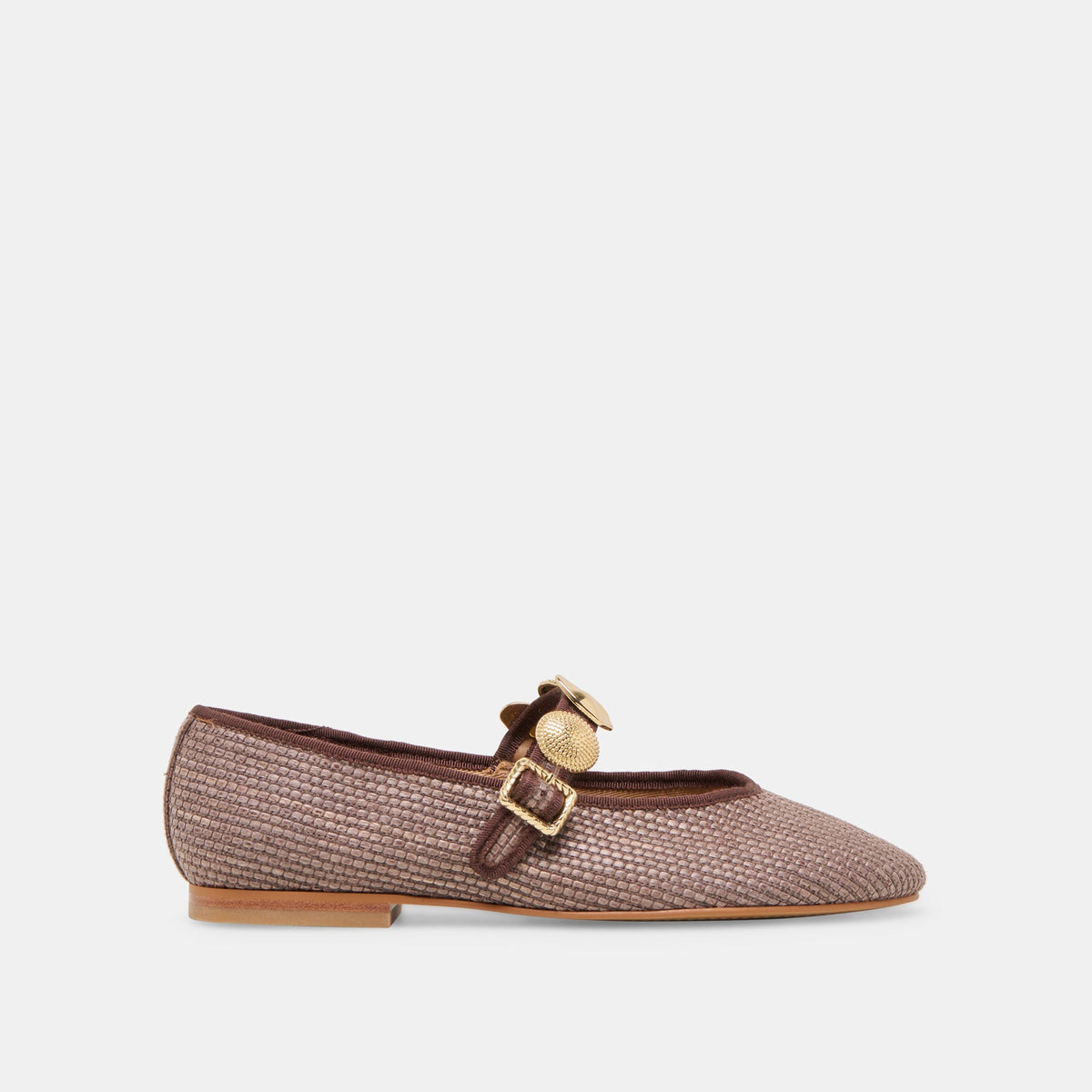 RELAN BALLET FLATS WALNUT RAFFIA - re:vita