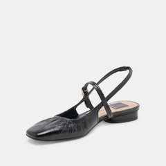 RIANNE FLATS MIDNIGHT CRINKLE PATENT - re:vita