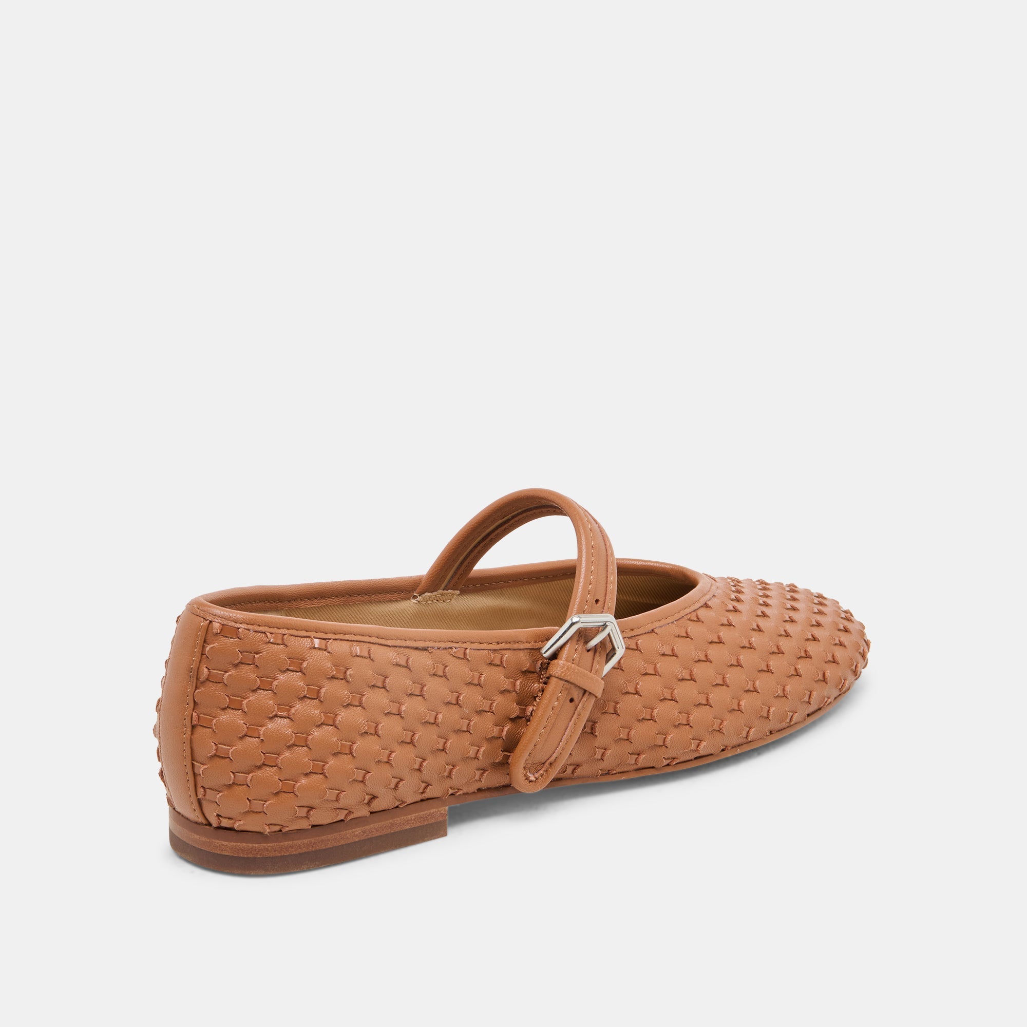 ROSLYN WOVEN BALLET FLATS SADDLE WOVEN LEATHER