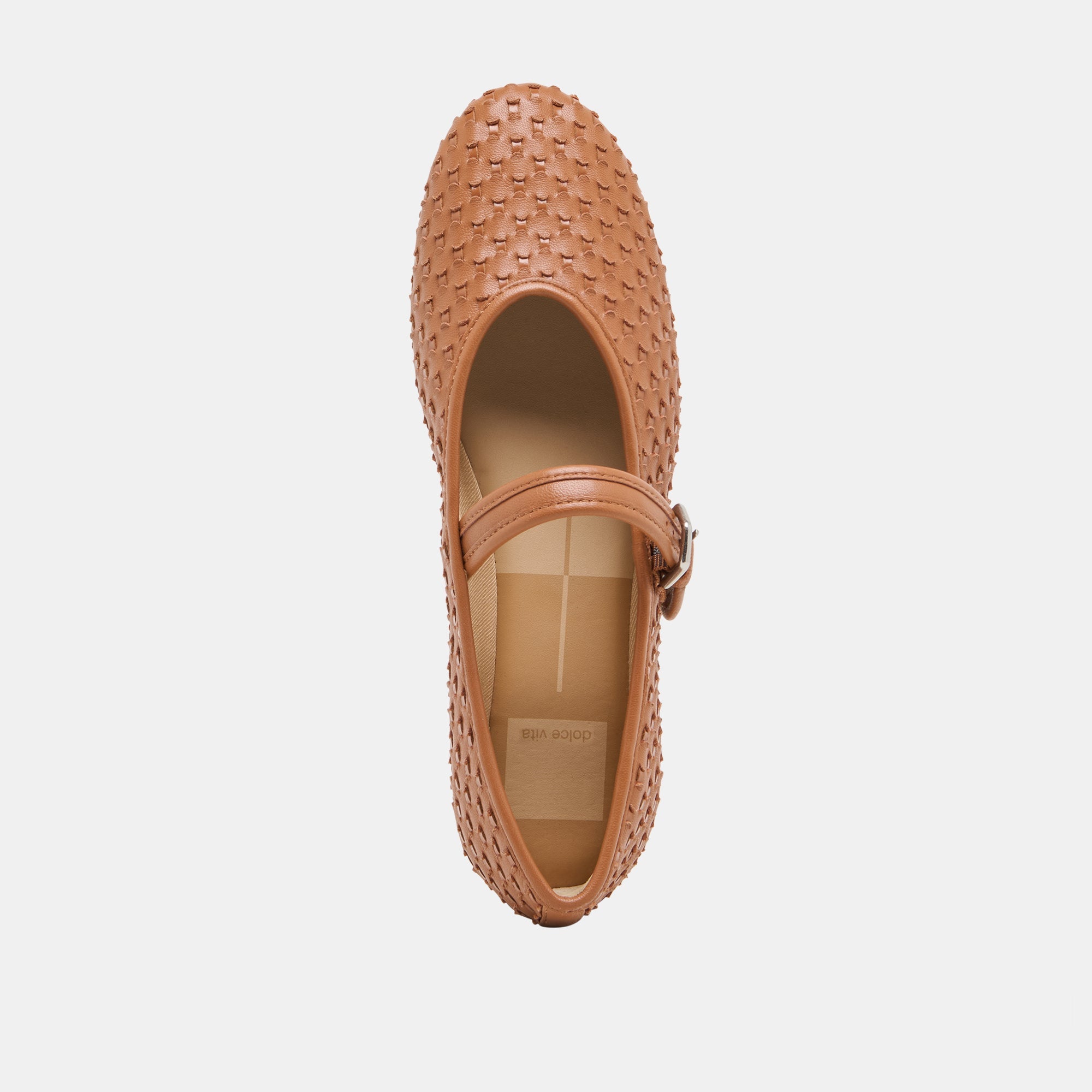 ROSLYN WOVEN BALLET FLATS SADDLE WOVEN LEATHER