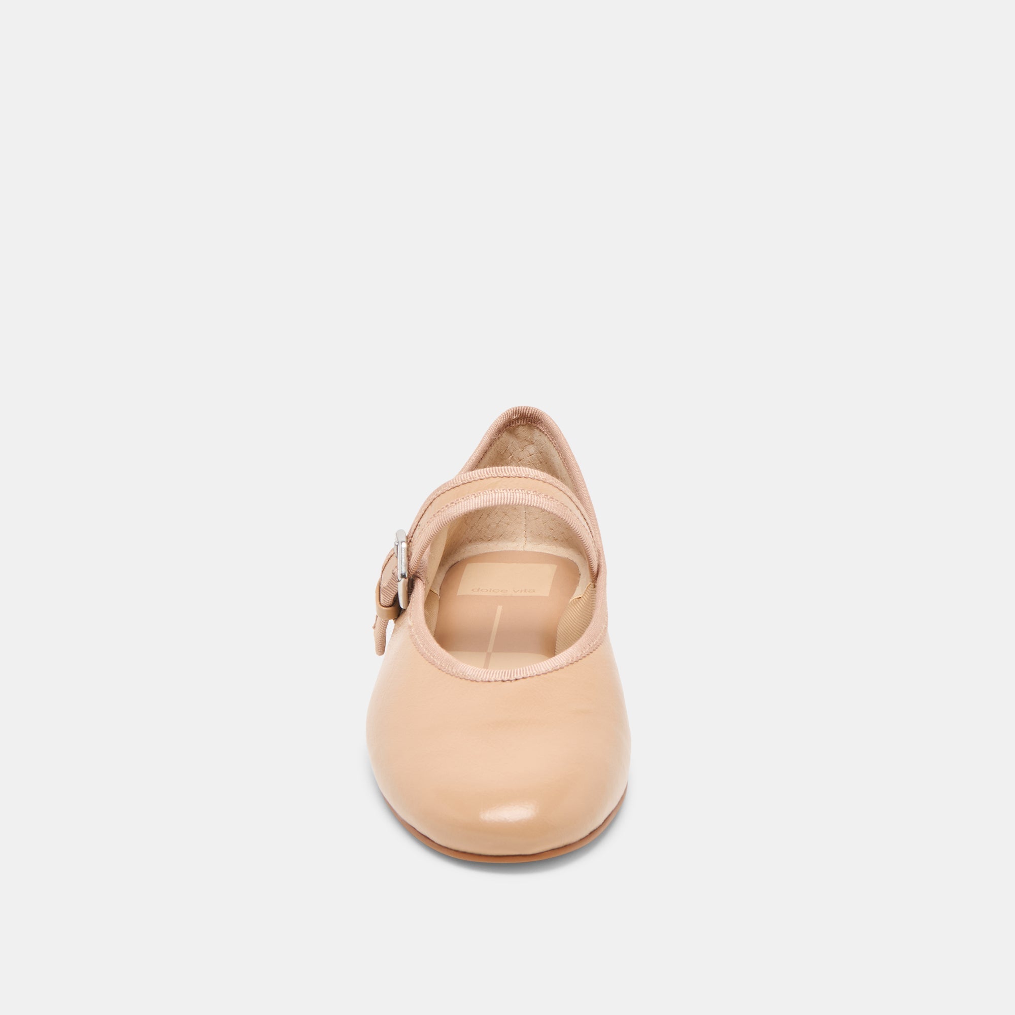 ROSLYN BALLET FLATS LIGHT TAN LEATHER