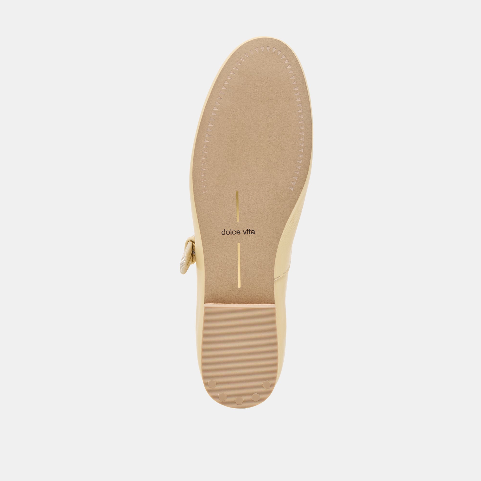 ROSLYN BALLET FLATS LIGHT YELLOW LEATHER