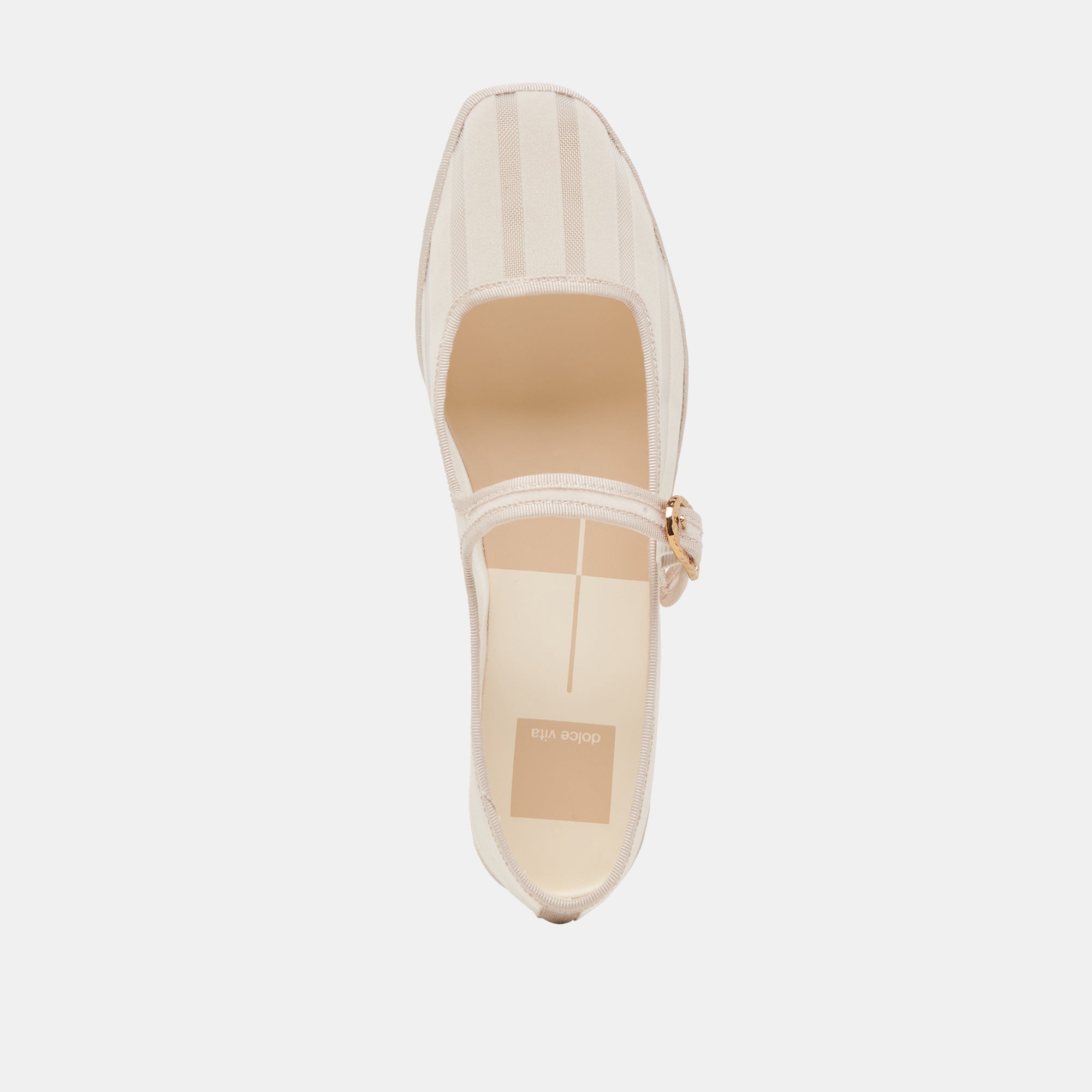 TAMEKA BALLET FLATS BONE STRIPE MESH