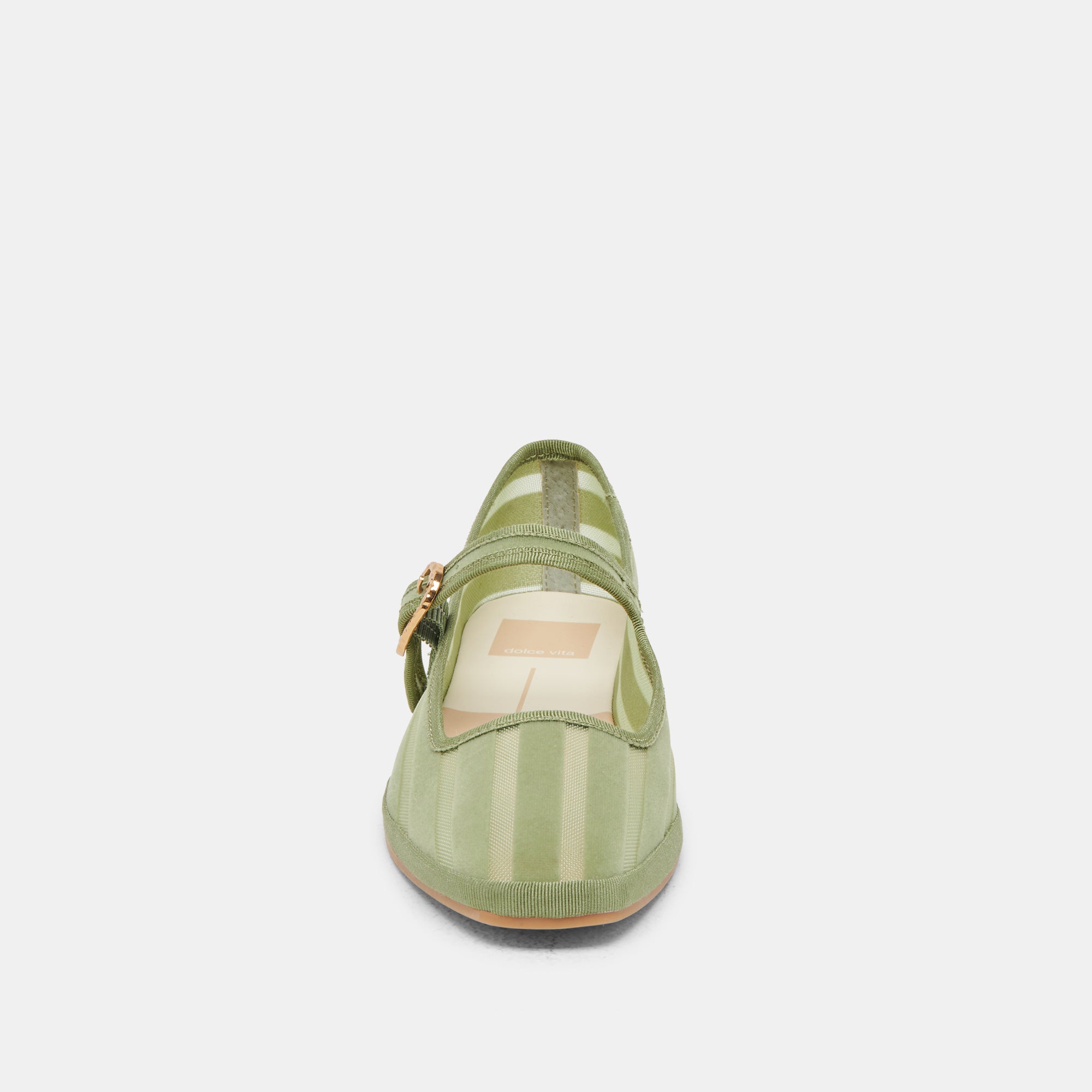 TAMEKA BALLET FLATS JADE STRIPE MESH