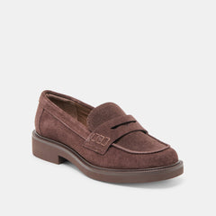 TIGGY LOAFERS MAHOGANY SUEDE