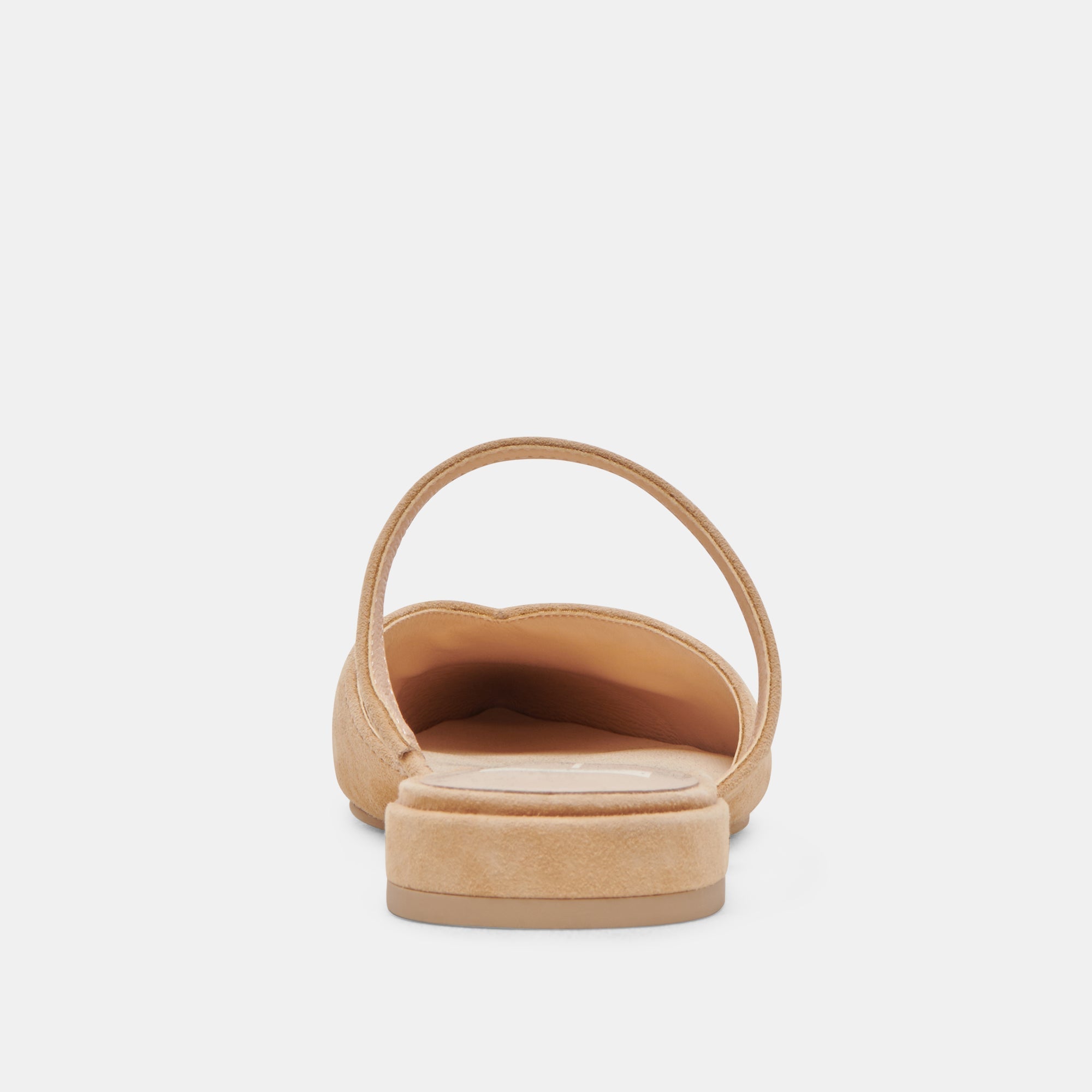 KANIKA WIDE FLATS TAN SUEDE - re:vita