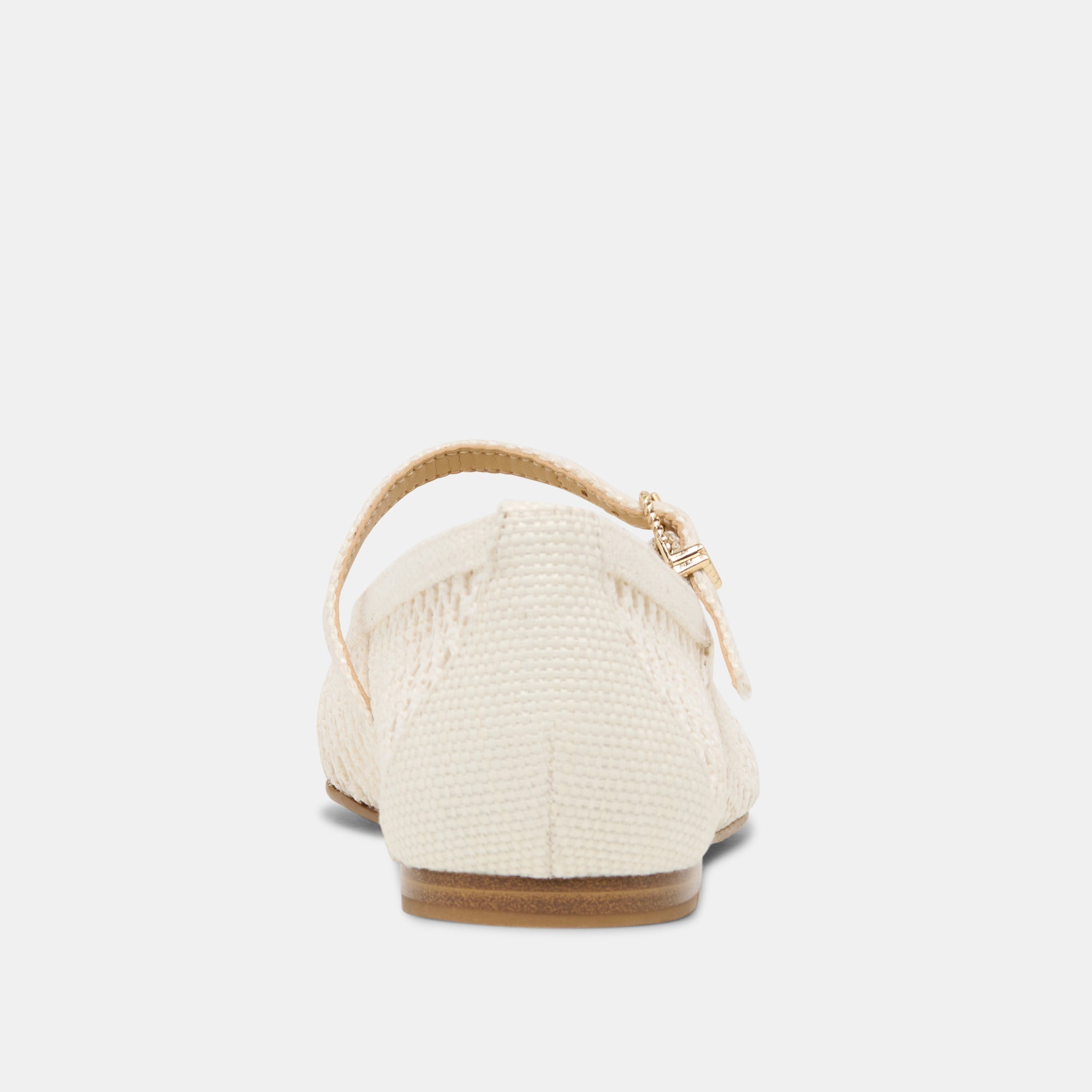 REYES BALLET FLATS WHITE WOVEN RAFFIA