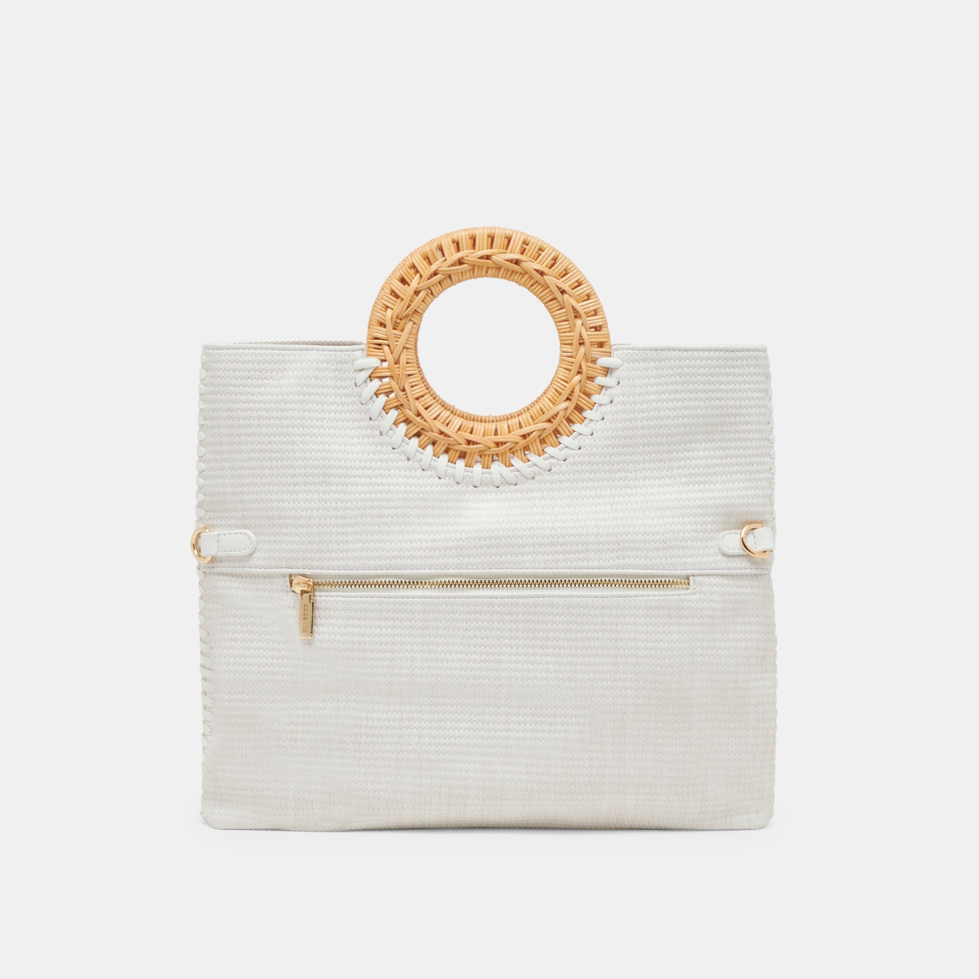 LILAH CLUTCH WHITE EMBOSSED STELLA