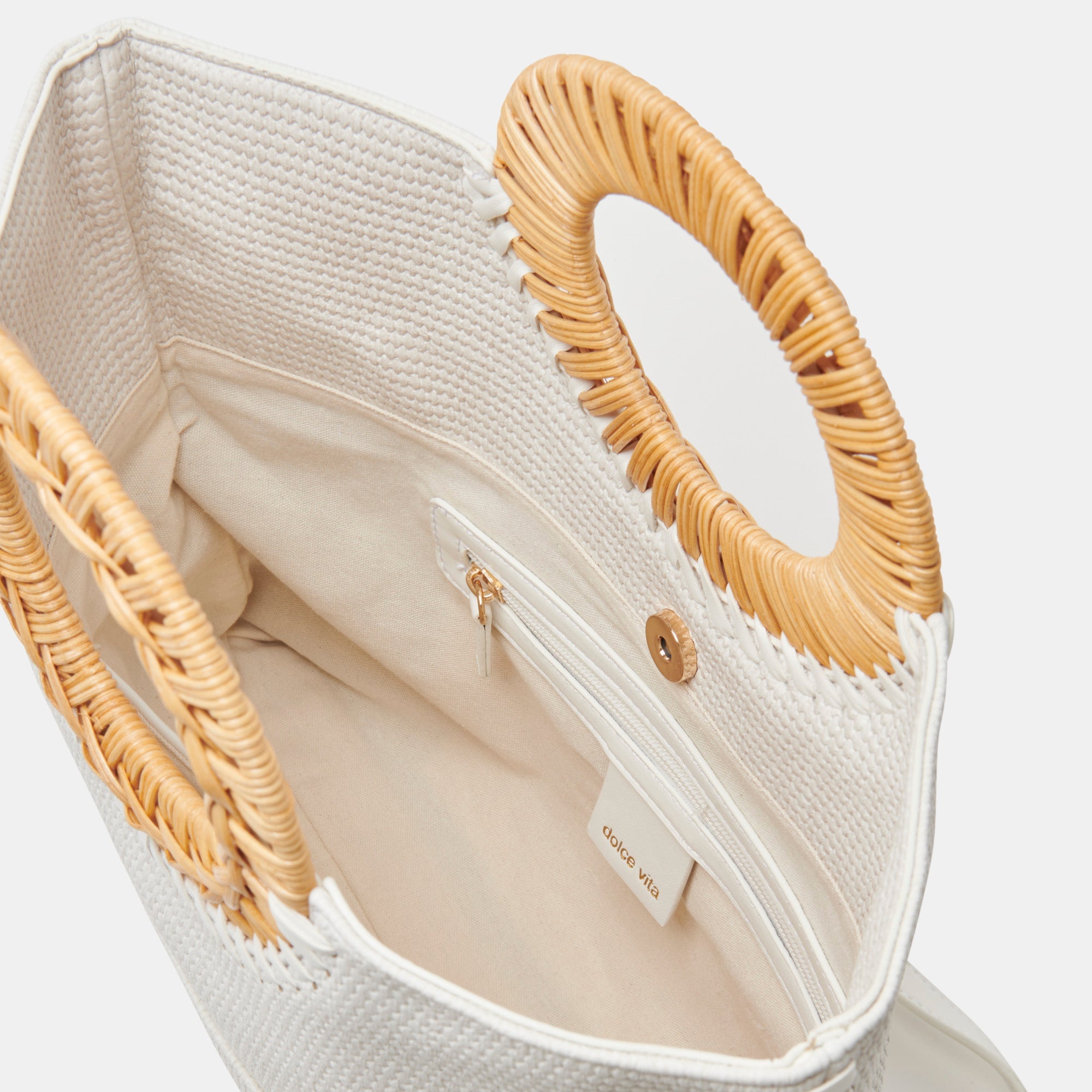 LILAH CLUTCH WHITE EMBOSSED STELLA