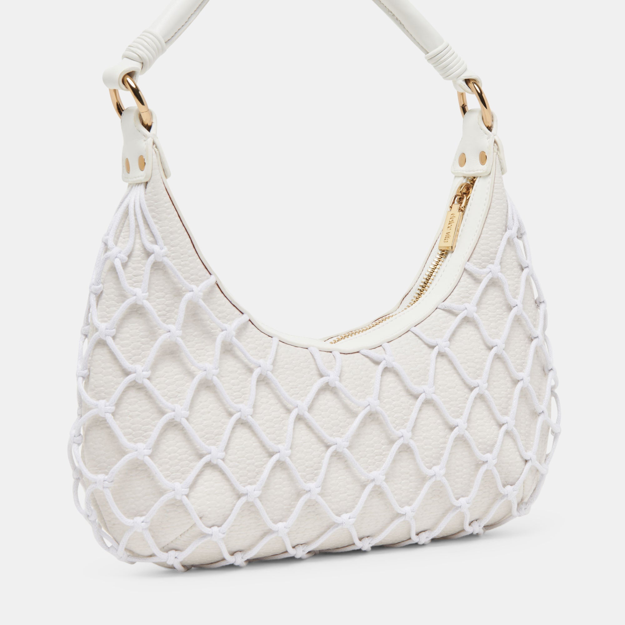 POSITANO SHOULDER BAG WHITE RAFFIA