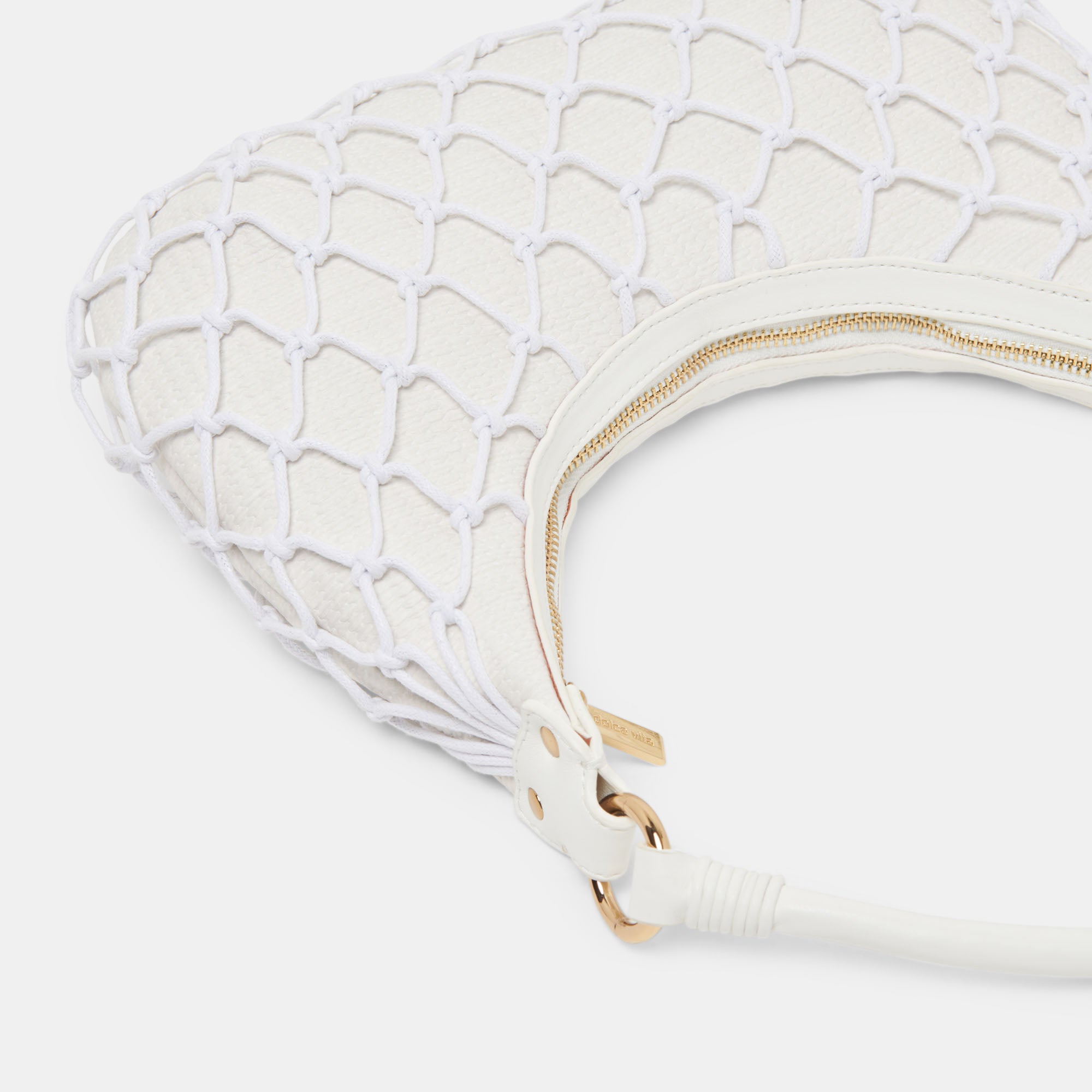POSITANO SHOULDER BAG WHITE RAFFIA