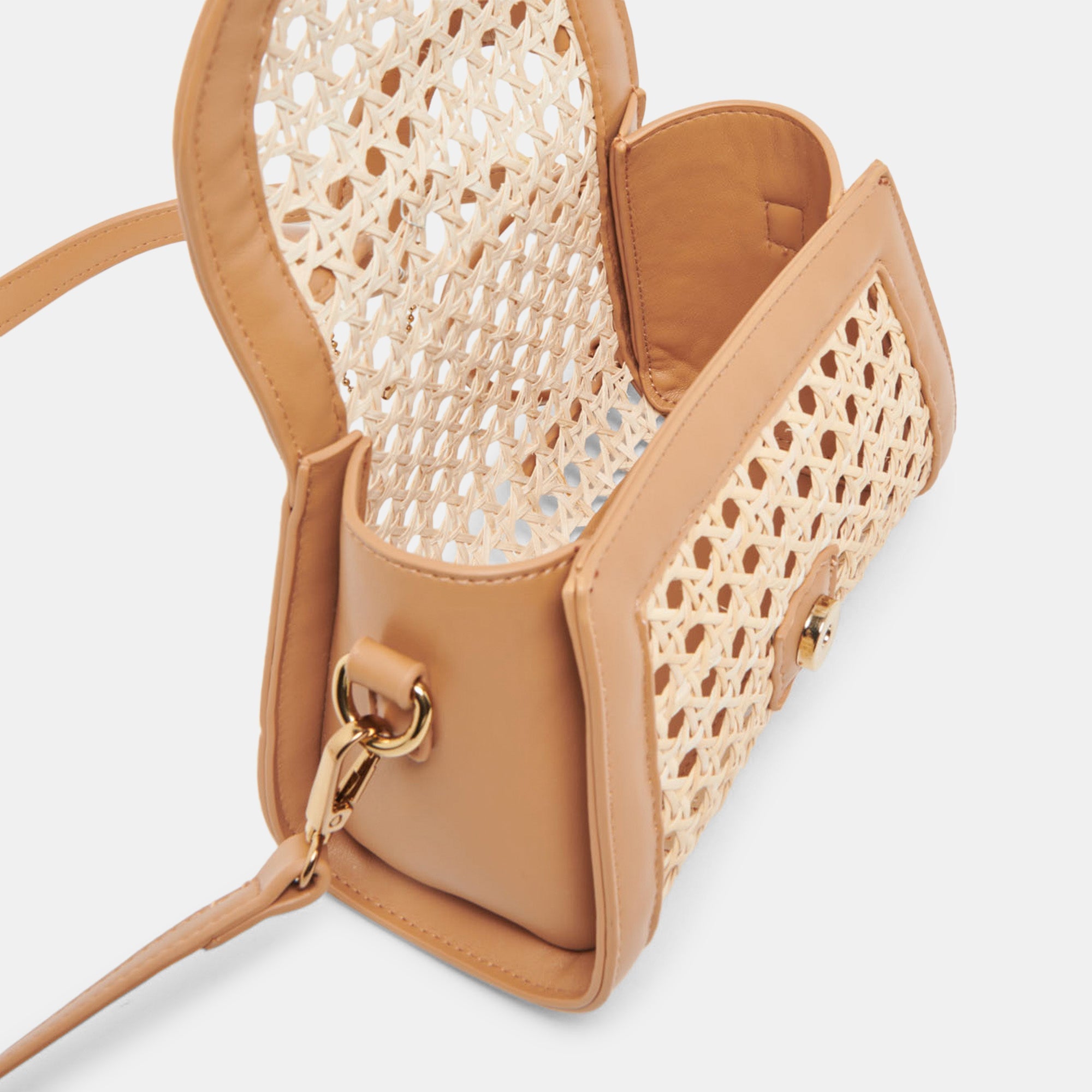 TROPEZ CROSSBODY CAMEL NATURAL CANE